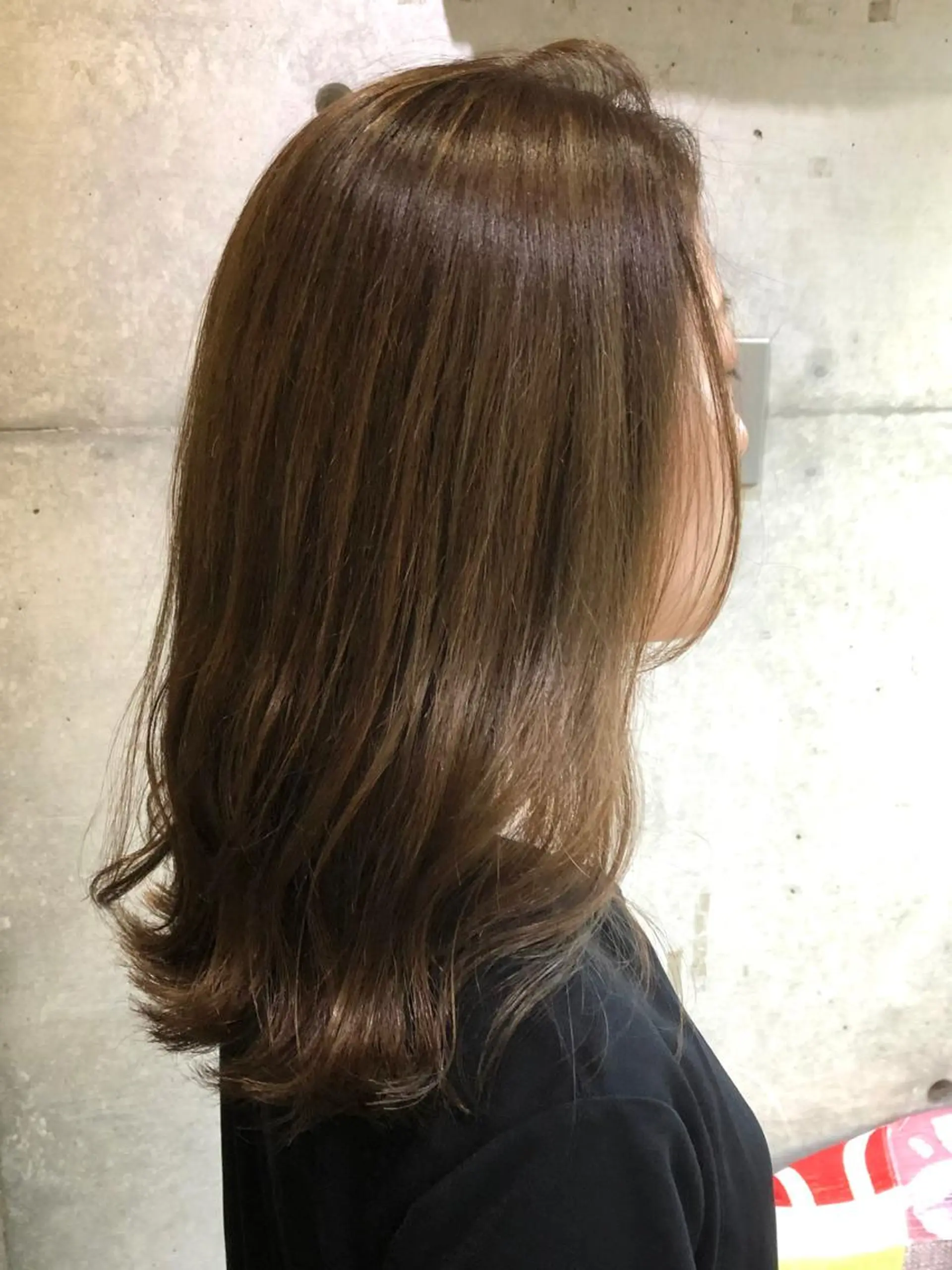 セミロング カラー ベージュカラー オリーブベージュ 💫cadre新小岩 Kaori💫のヘアスタイル