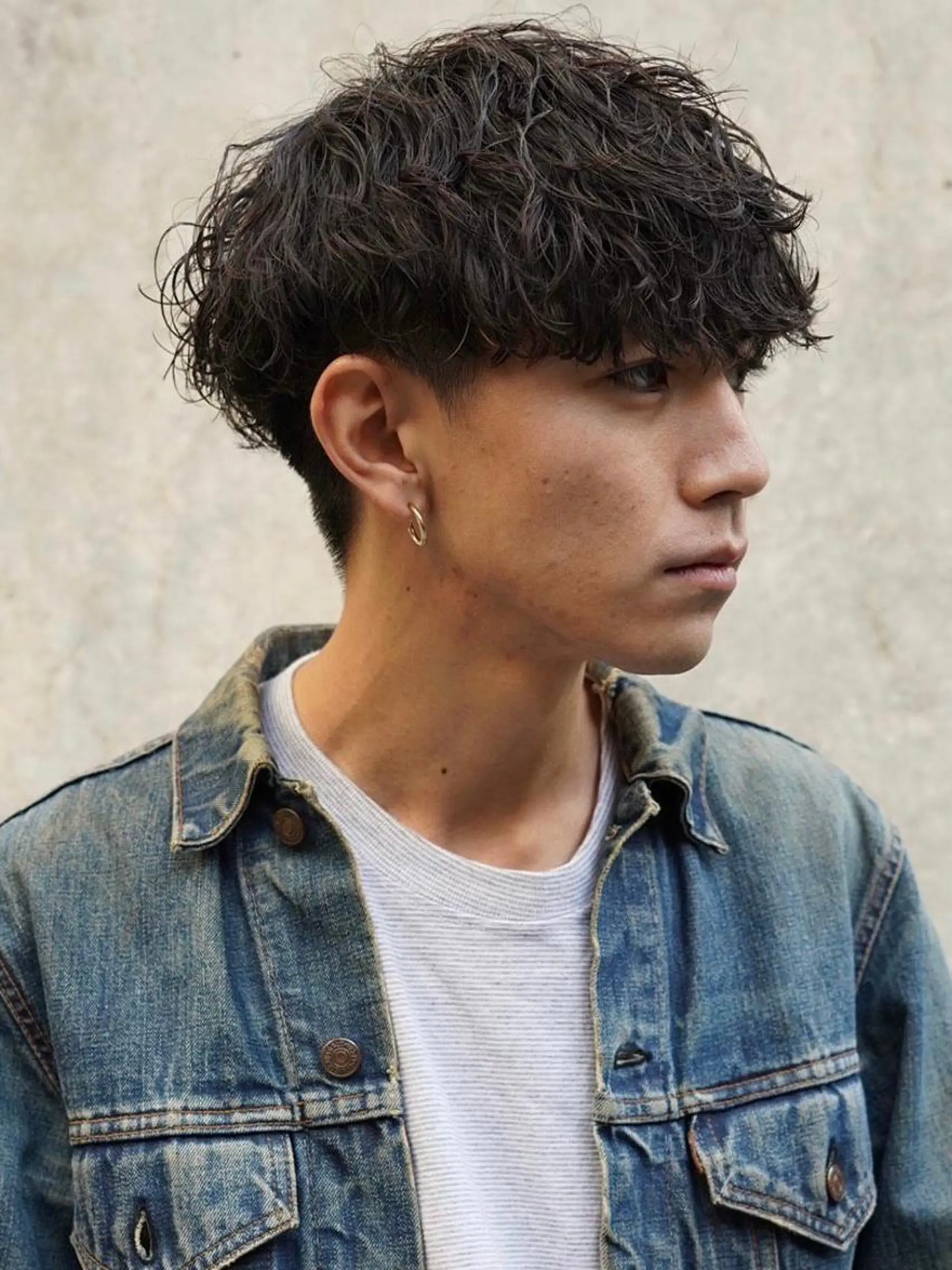 ショート パーマ メンズ メンズパーマ 波巻きパーマ SENTA✨メンズ パーマ✨fifth栄のヘアスタイル