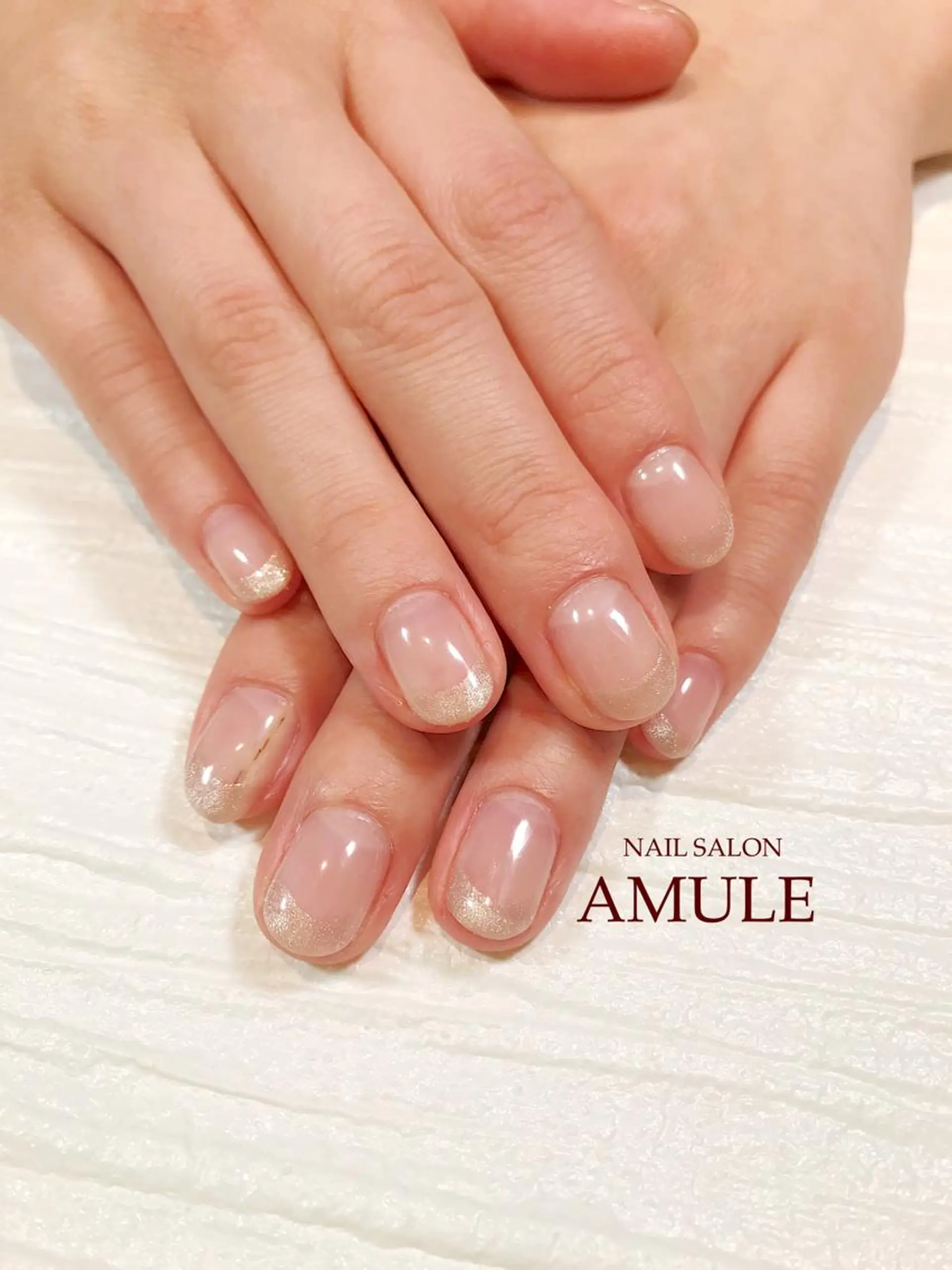 ネイル フレンチネイル ジェルネイル マグネットネイル ハンドネイル NAILSALON AMULEのネイルデザイン