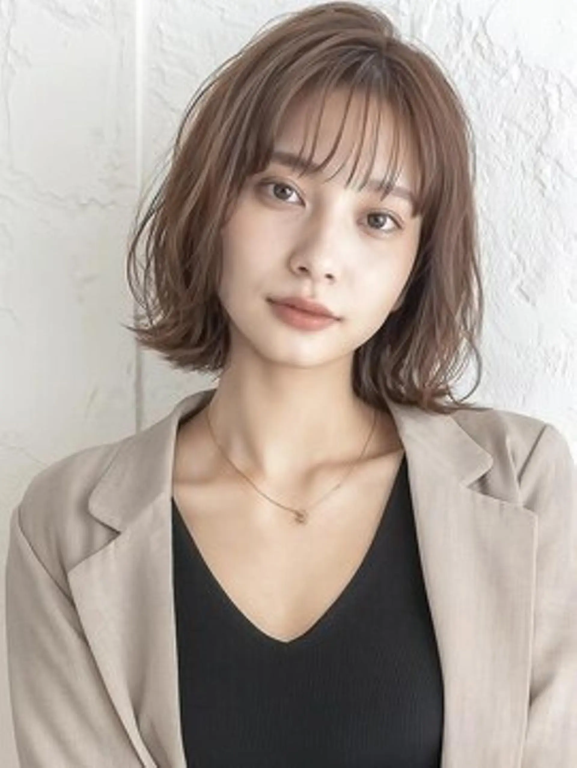 ミディアム カラー カット ヘアカラー kuschel アリイのヘアスタイル