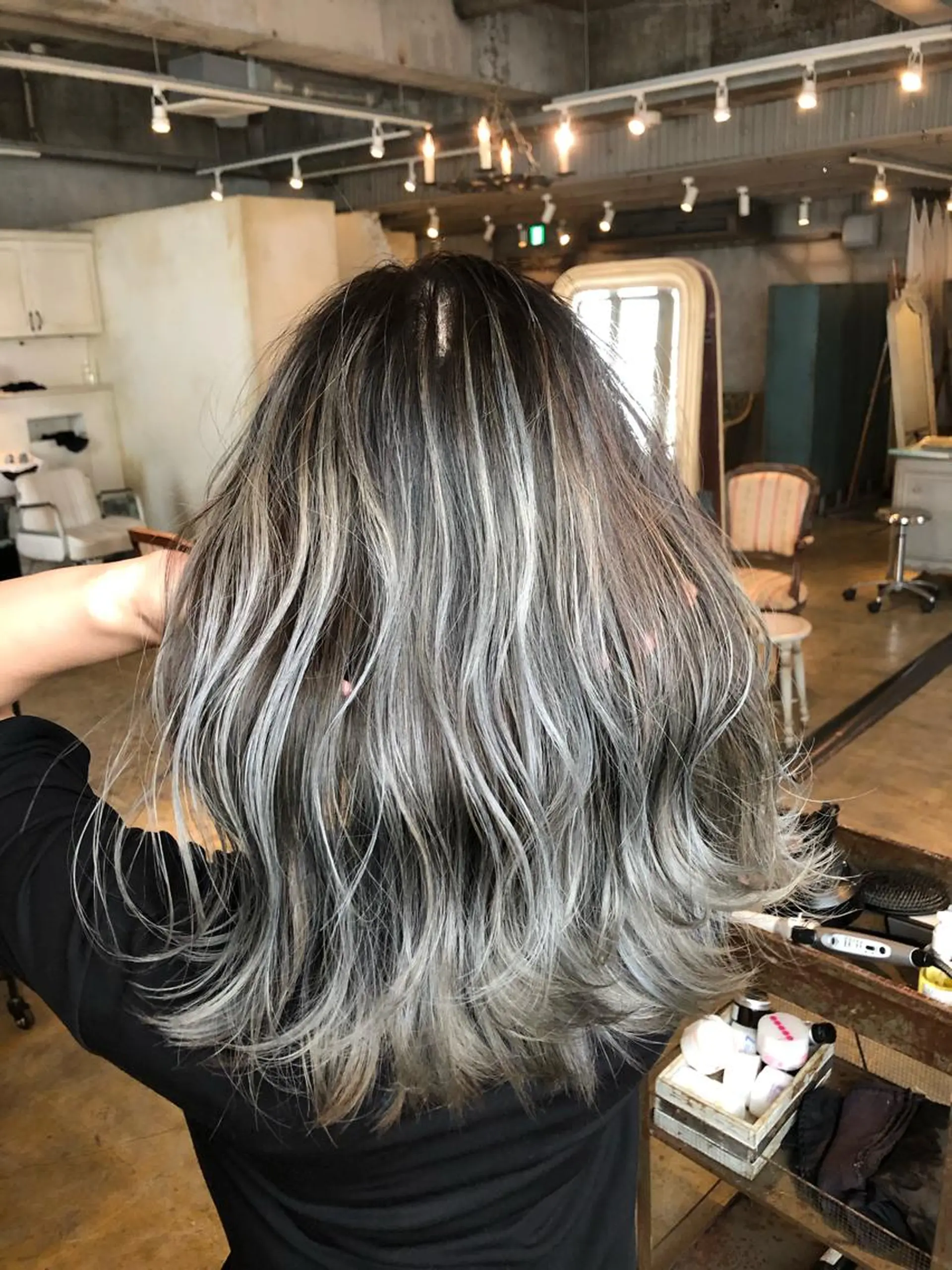 ロング カラー バレイヤージュ レイヤーカット こう ちゃんのヘアスタイル