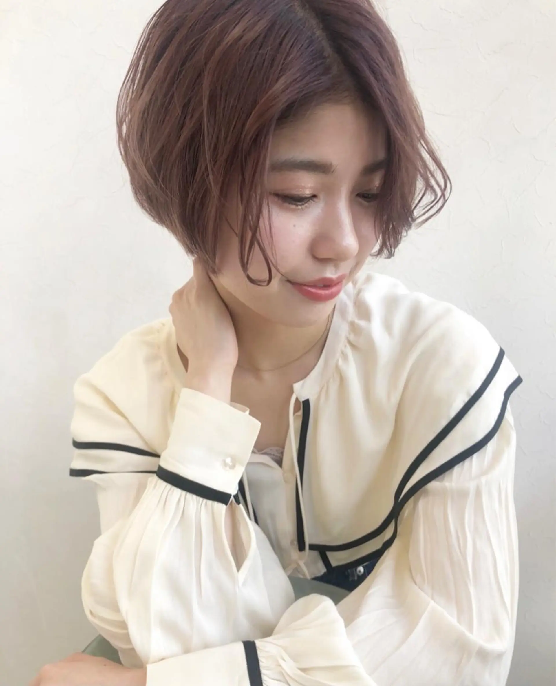 ショート カラー ヘアカラー トリートメント nakahara madokaのヘアスタイル