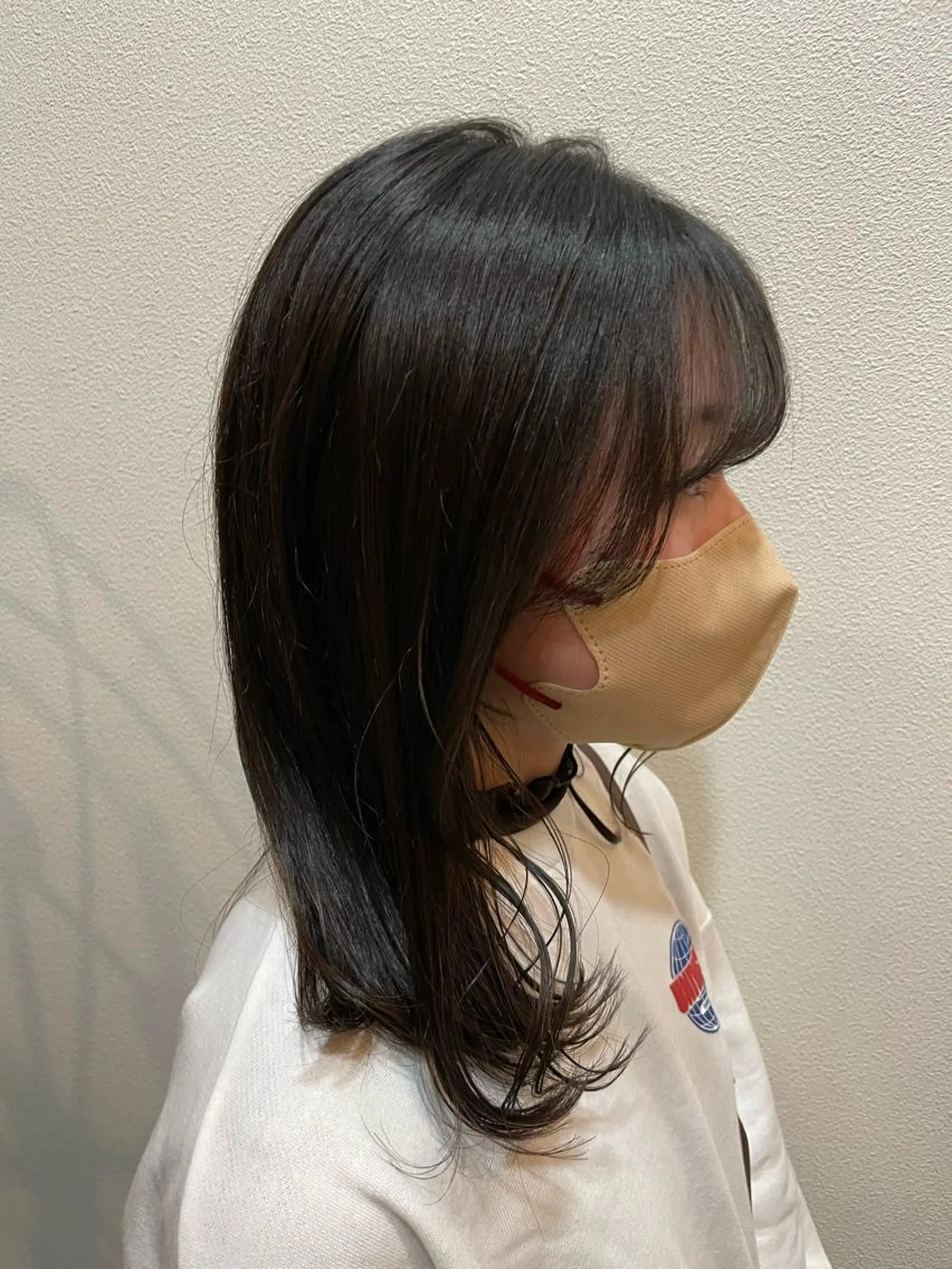 ミディアム カラー カット ヘアカラー トリートメント ノンダメージサロン/ 豊中/美容室のヘアスタイル