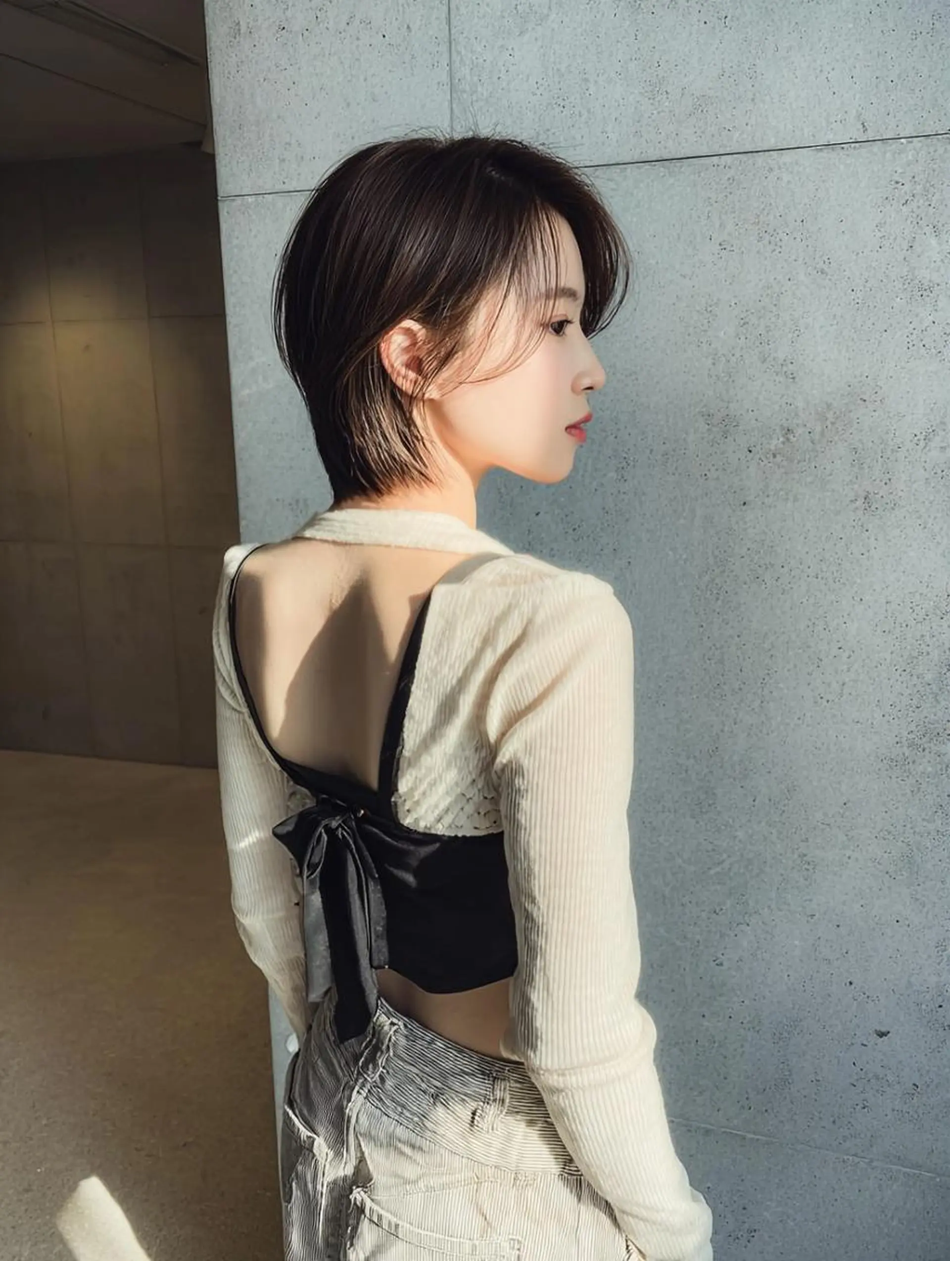 ショート くびれヘア レイヤーカット ショートヘア カット ヘアカラー トリートメント ショート＆ボブ🦋 shell立川🫧のヘアスタイル