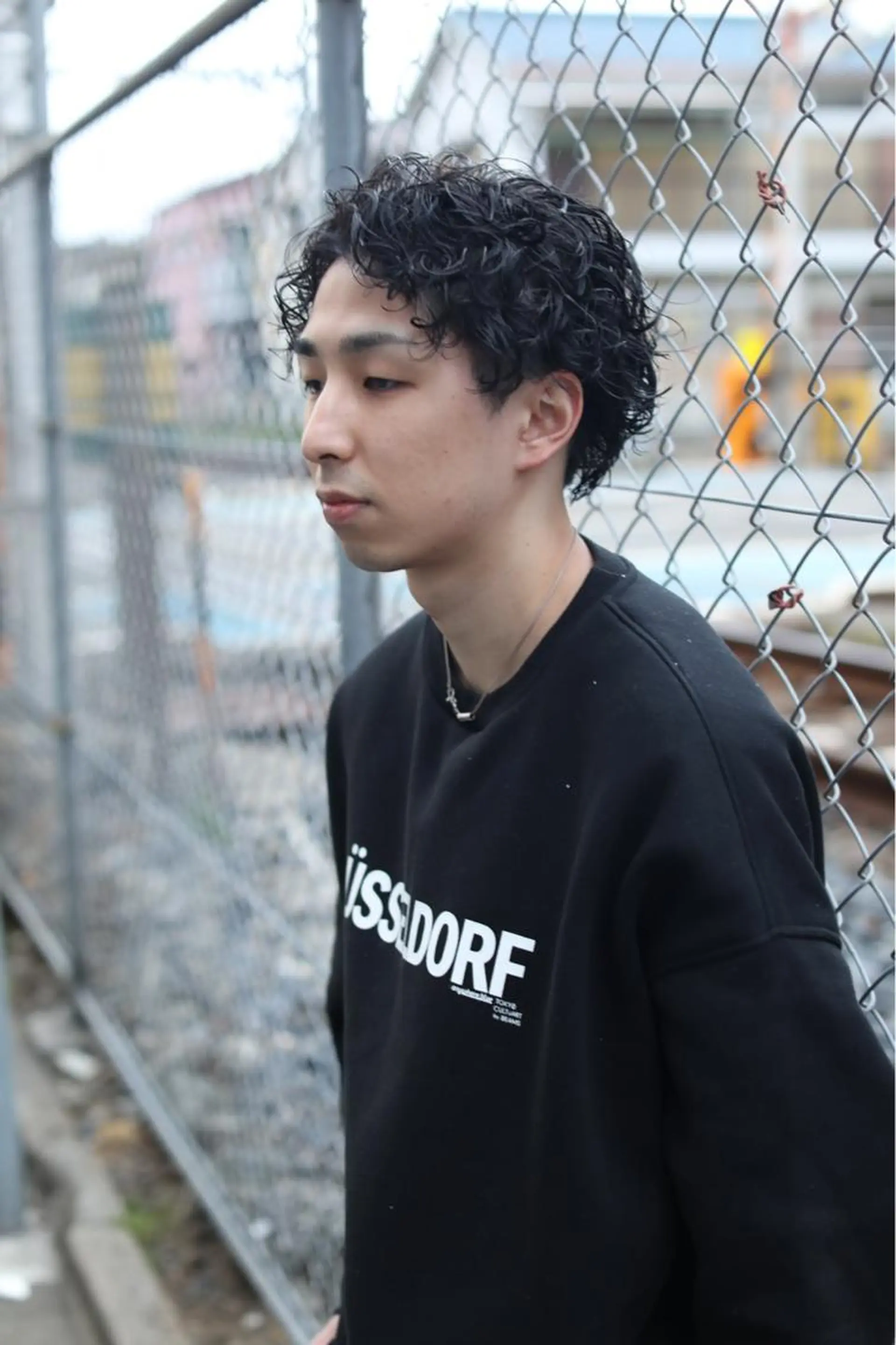 ショート パーマ メンズ センターパート メンズパーマ スパイラルパーマ Riganuts王子 Hayato✂︎のヘアスタイル