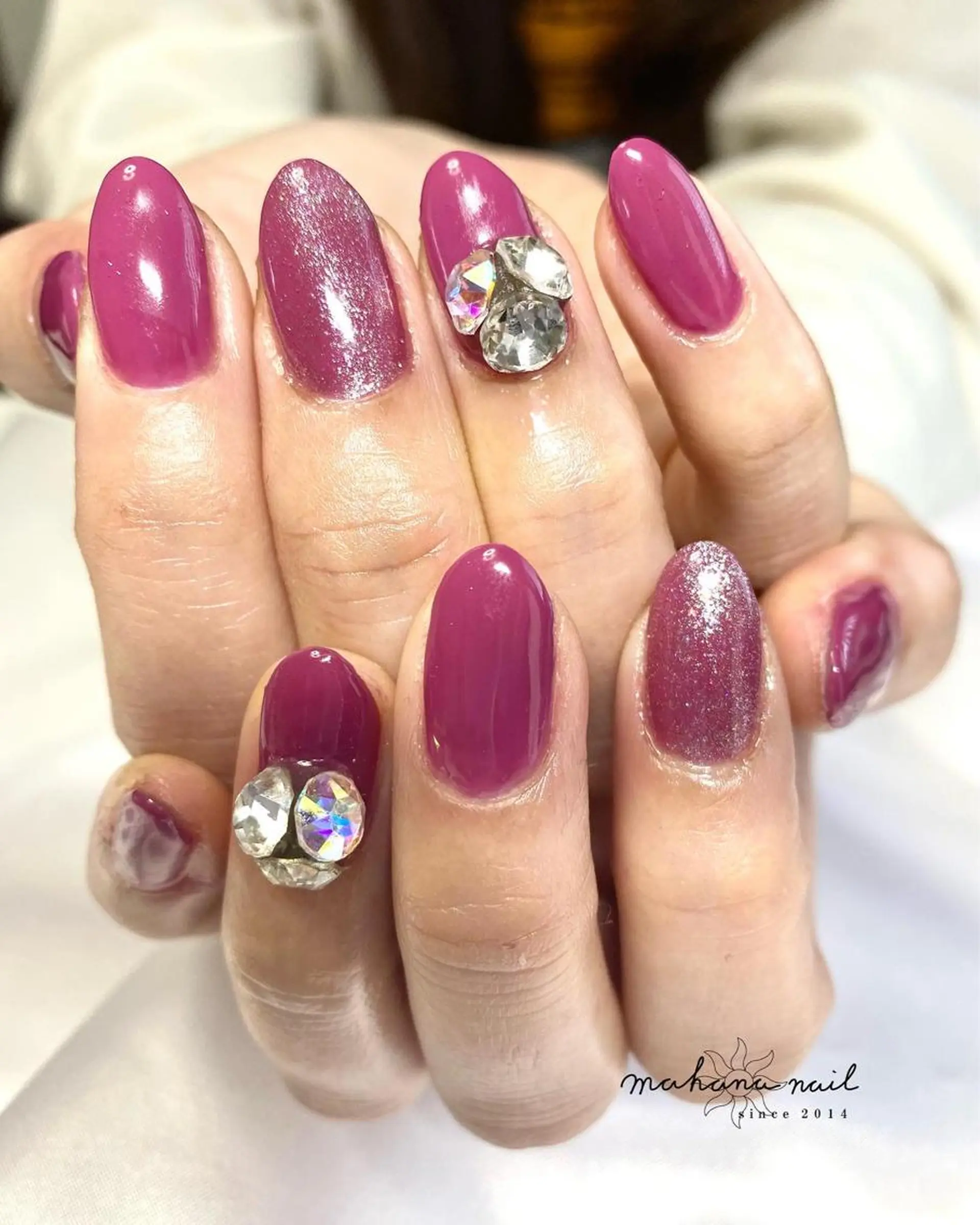 ネイル ワンカラーネイル mahana nailのネイルデザイン