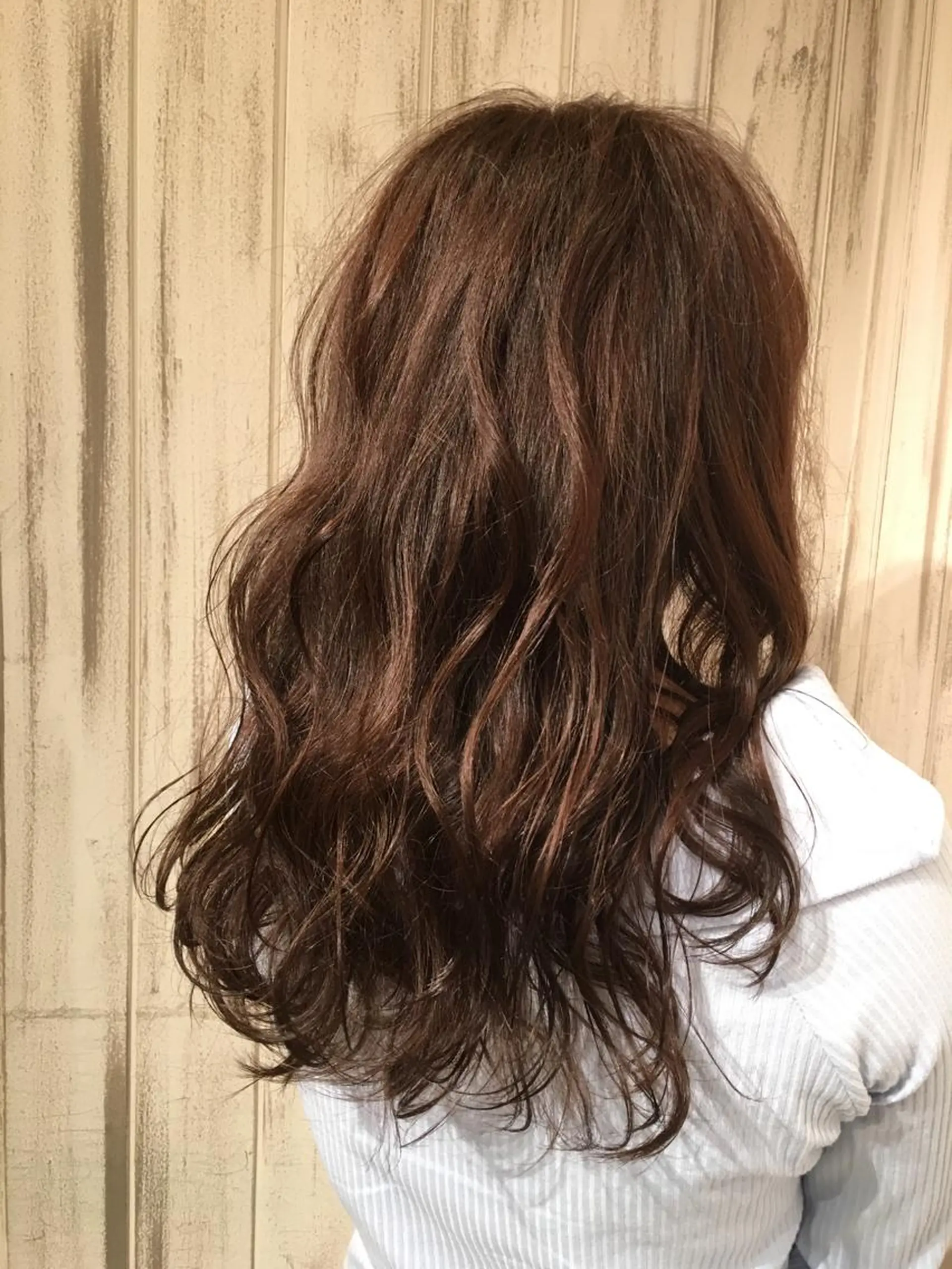 ロング カラー グレージュ 永井大樹✨ 透明感カラー✨のヘアスタイル