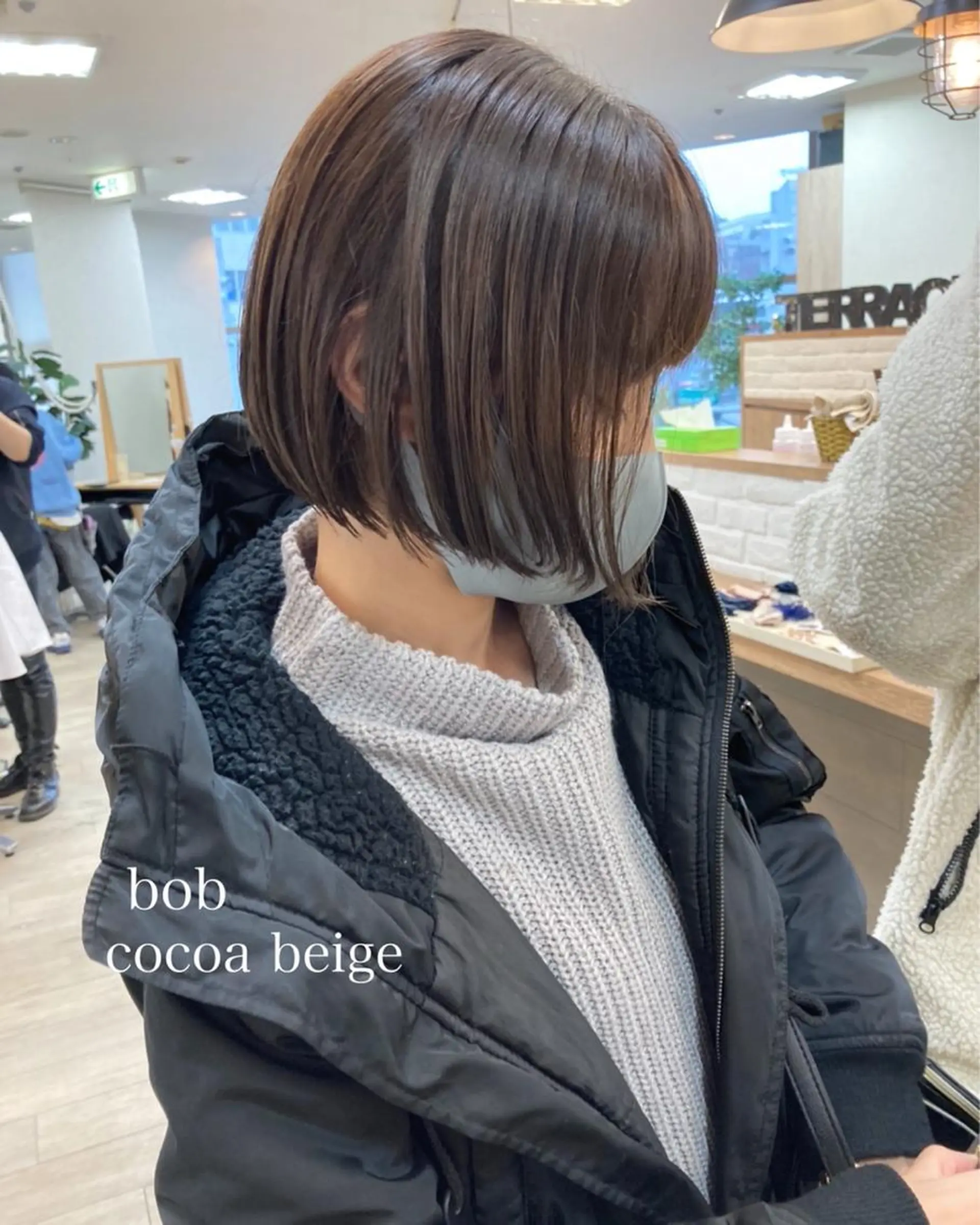 ショート カラー 切りっぱなしボブ ショートボブ ハンサムショート ベージュカラー ココアベージュ カット ヘアカラー トリートメント 初めてのショート お任せください✂️のヘアスタイル