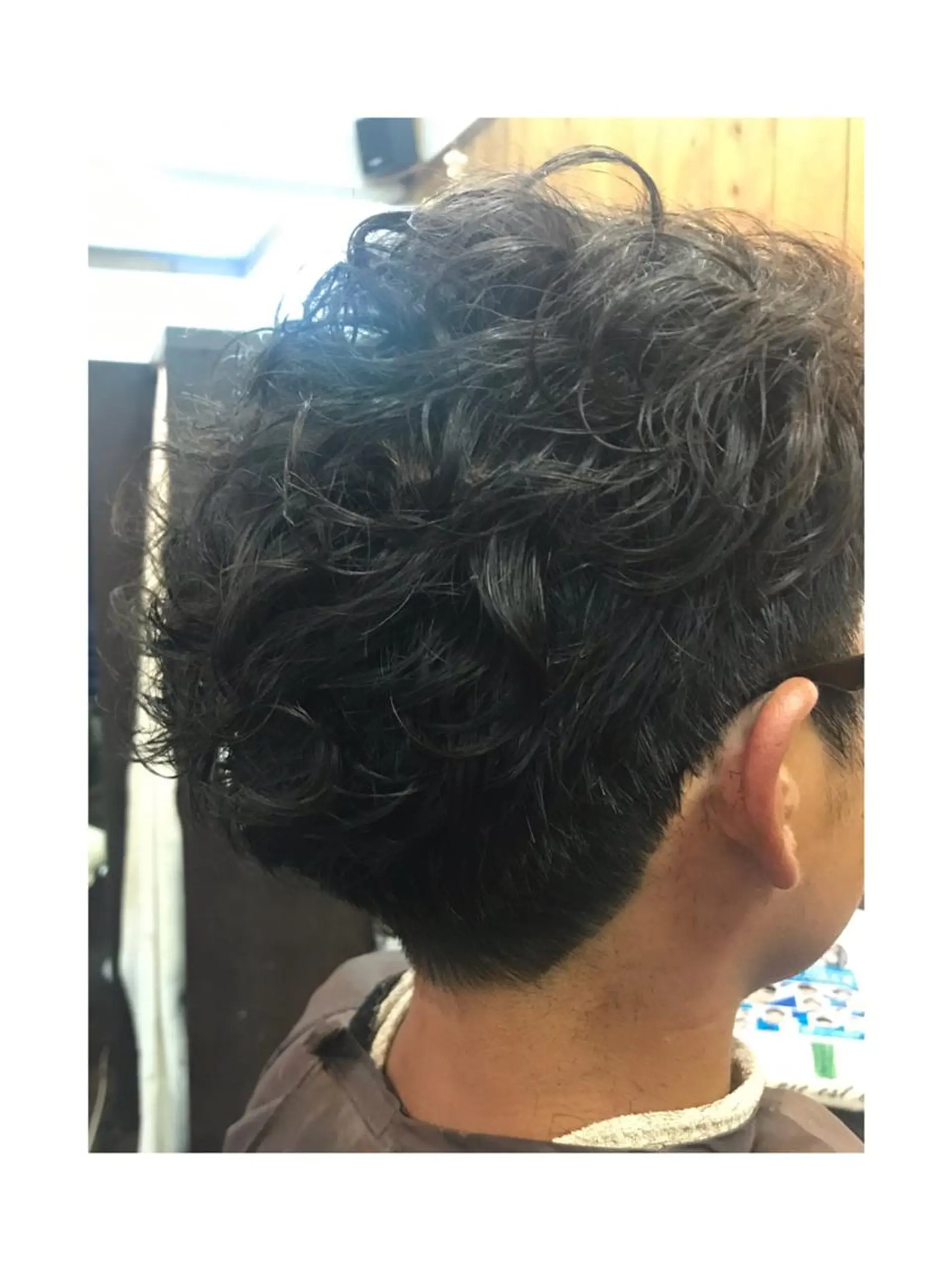 ショート パーマ メンズ hair works raptureのヘアスタイル