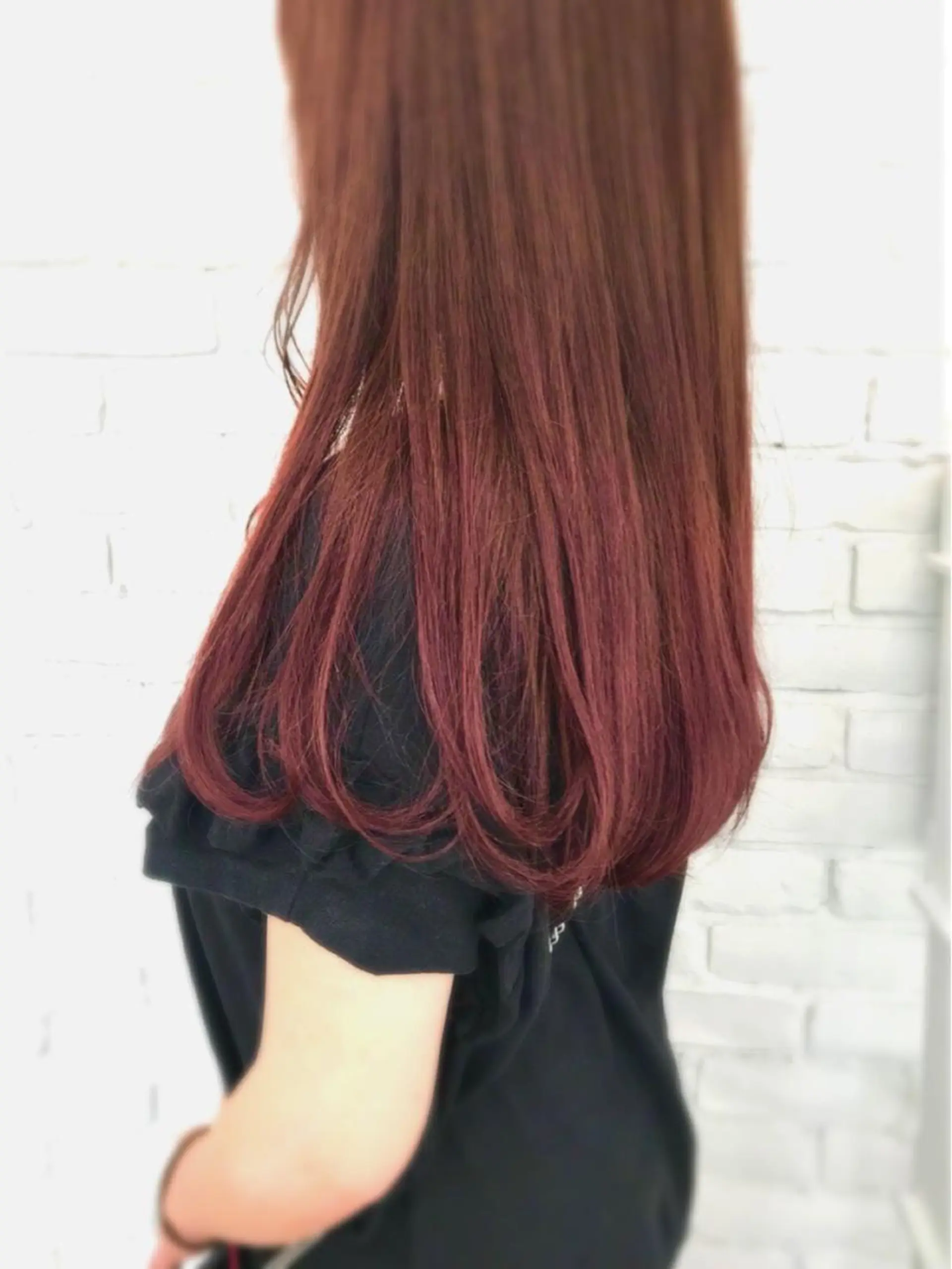 ロング 艶カラー/フェイス レイヤー/たむのヘアスタイル