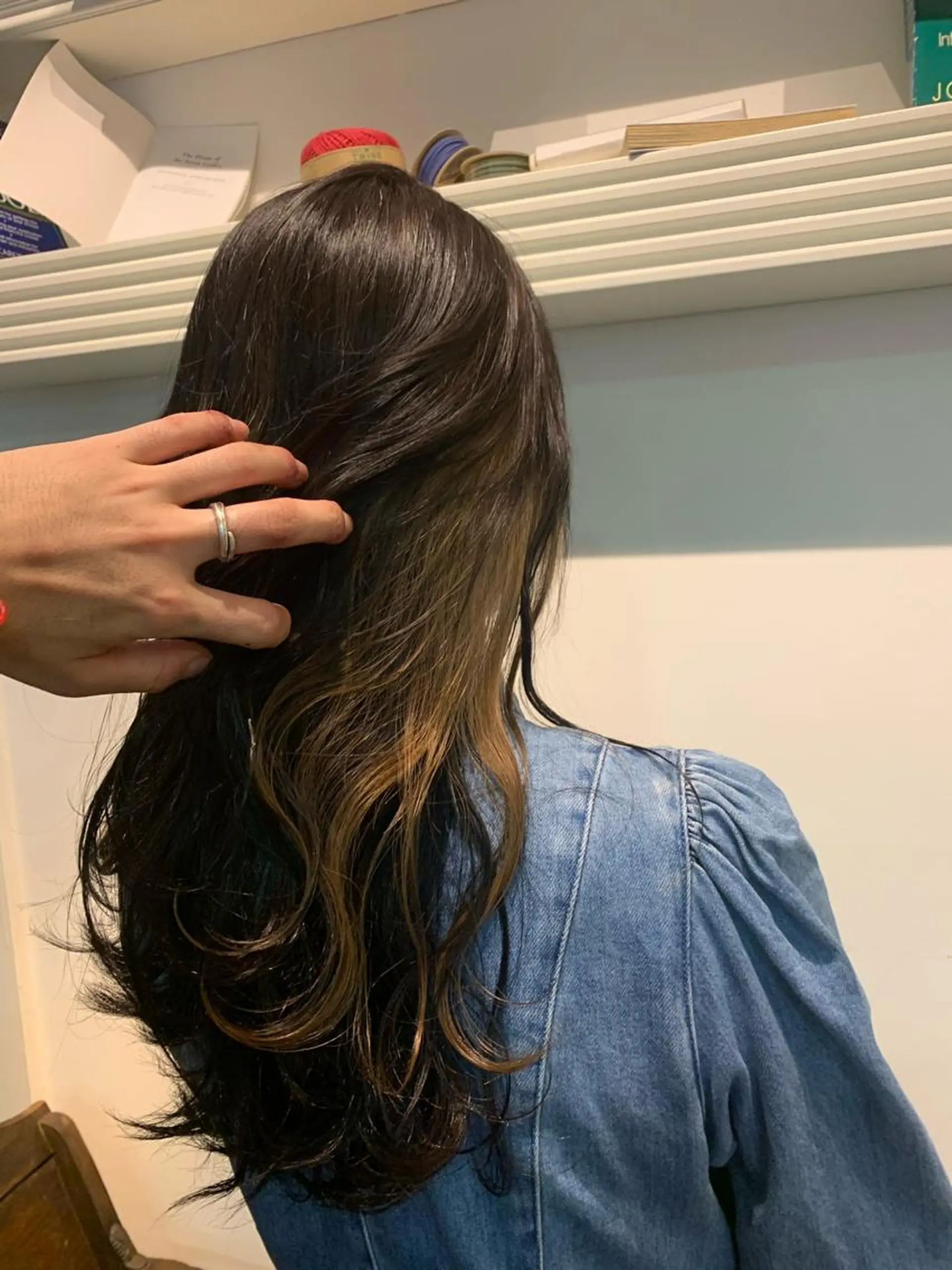 ロング ヘアカラー トリートメント ヘッドスパ ヘアセット 大宮/山口 竣也のヘアスタイル