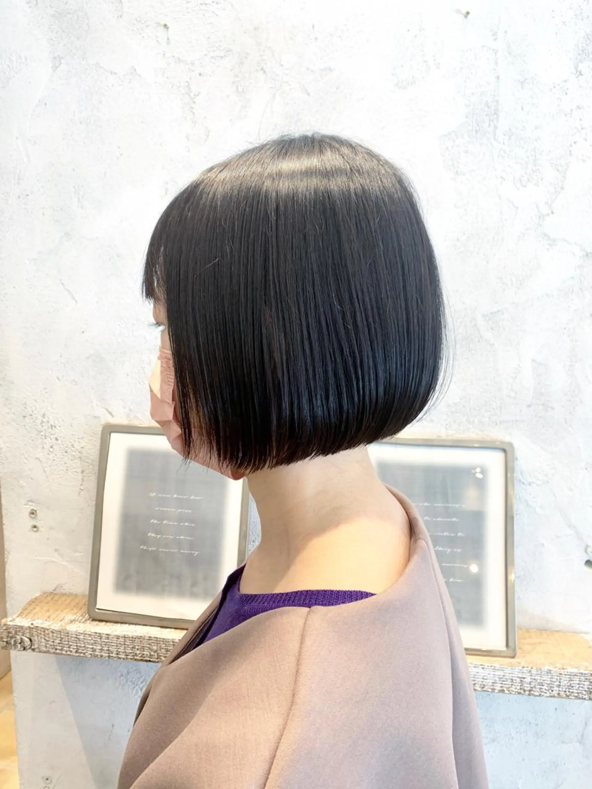 ショート カラー パーマ ヘアアレンジ ボブ 縮毛矯正 ストレートパーマ カット 縮毛矯正 トリートメント 🖤小顔ボブ/ウルフ レイヤー🖤山本諒のヘアスタイル