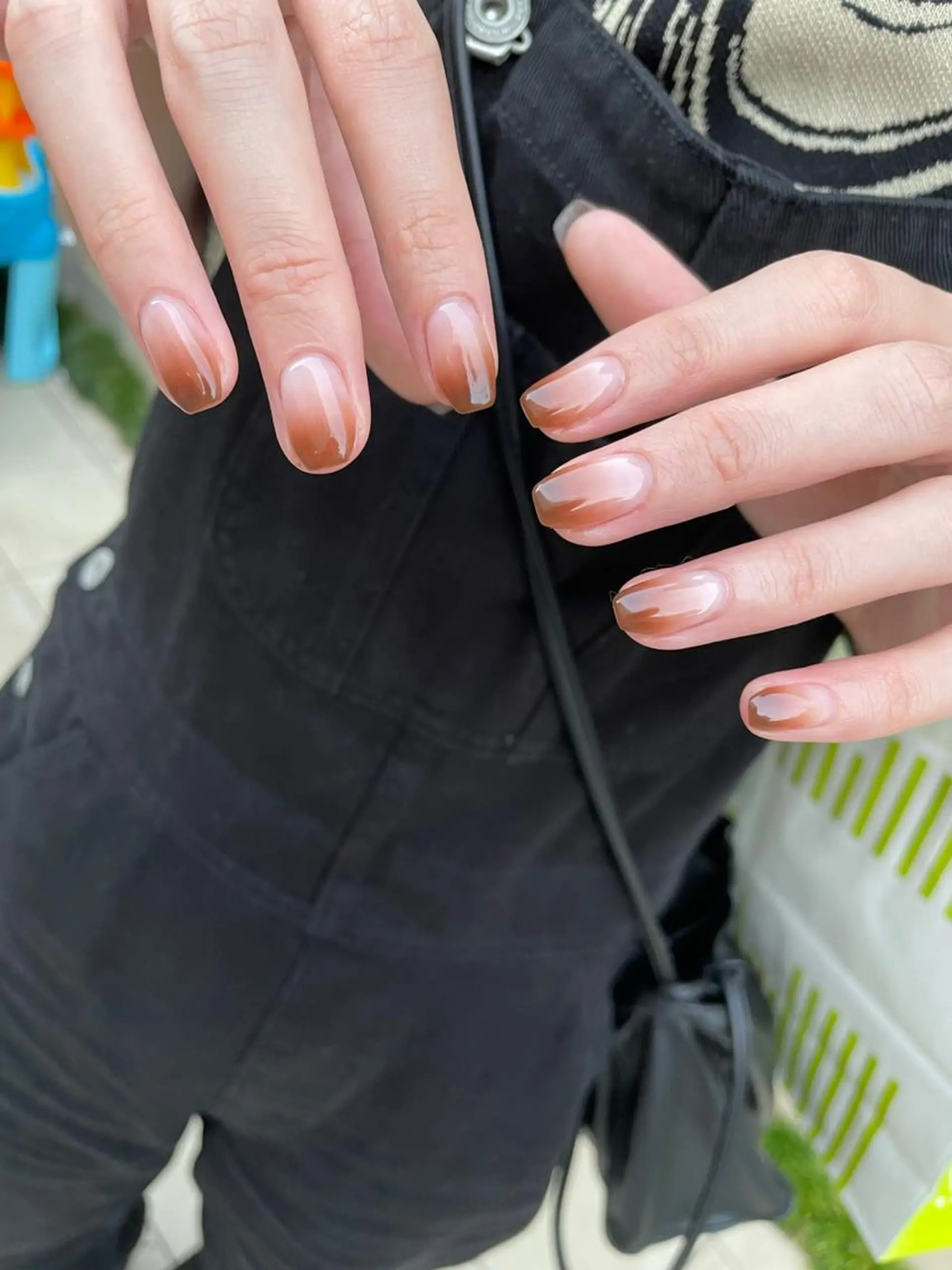 ロング カラー ヘアアレンジ キッズ ネイル マツエク・マツパ アイブロウ 福田 加奈のネイルデザイン