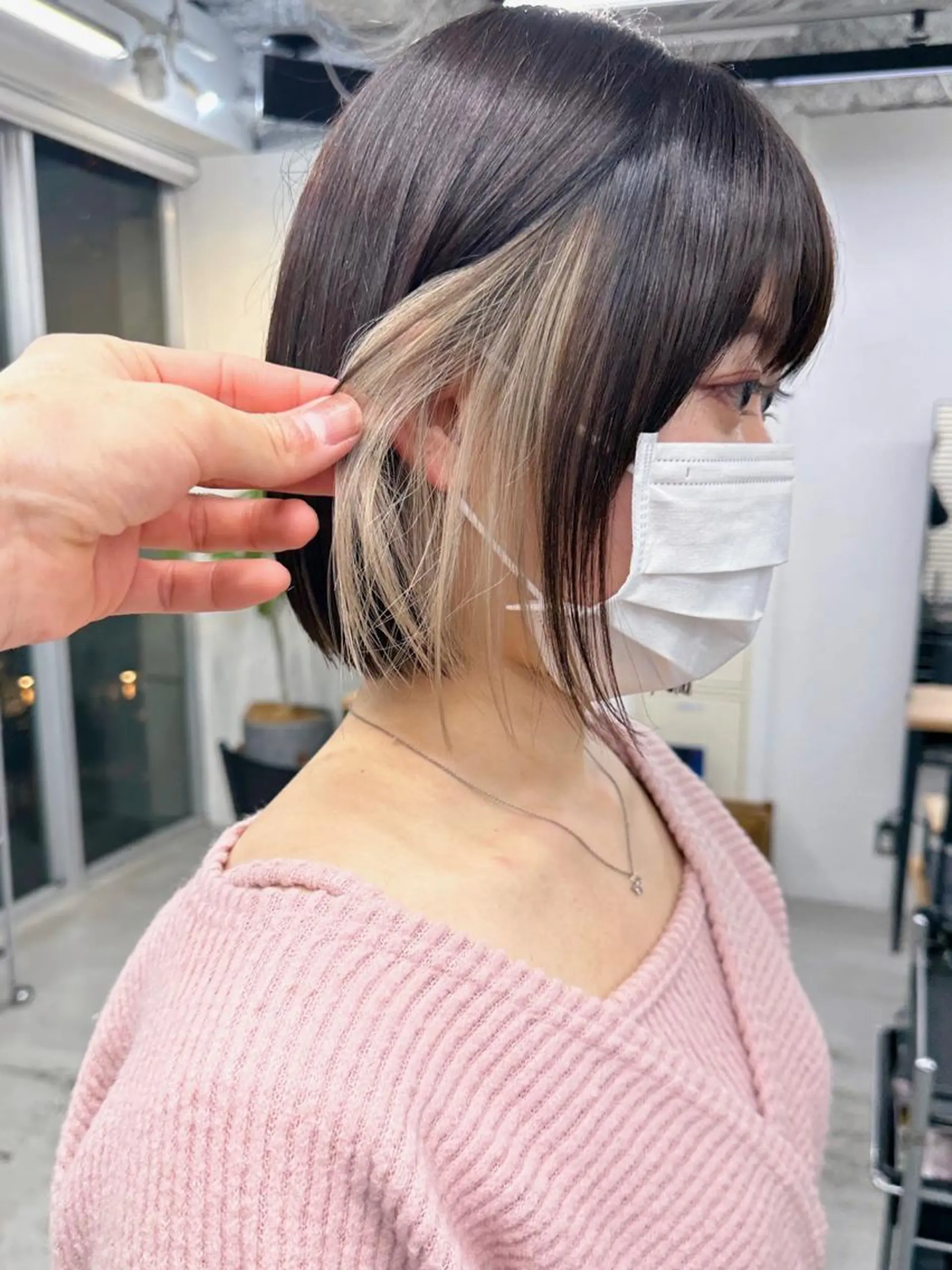 ショート カラー カット ヘアカラー トリートメント ブリーチダブルカラー 【koide】のヘアスタイル