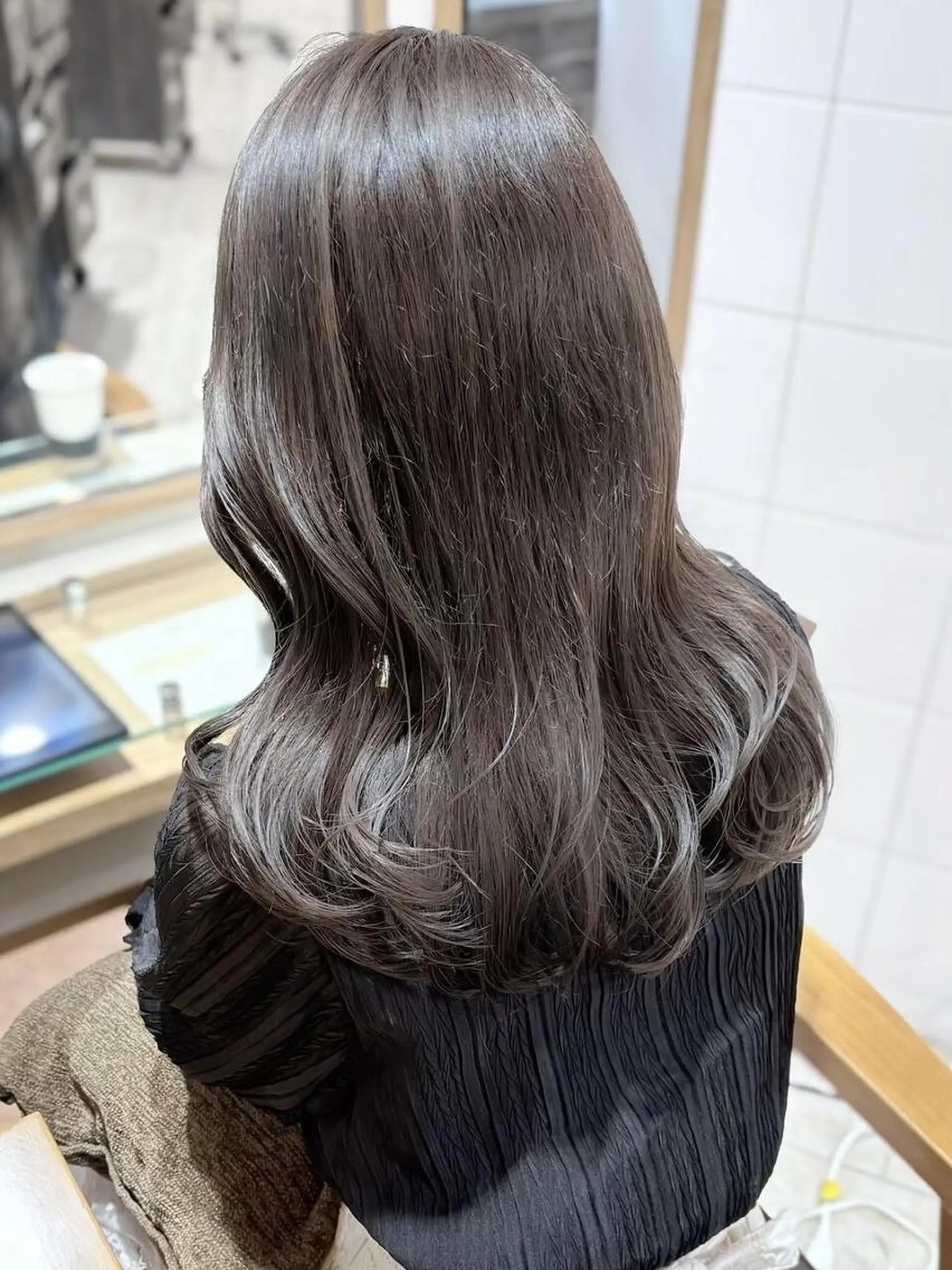 ミディアム ヘアカラー 🐏みや🐏 セットモデルのヘアスタイル