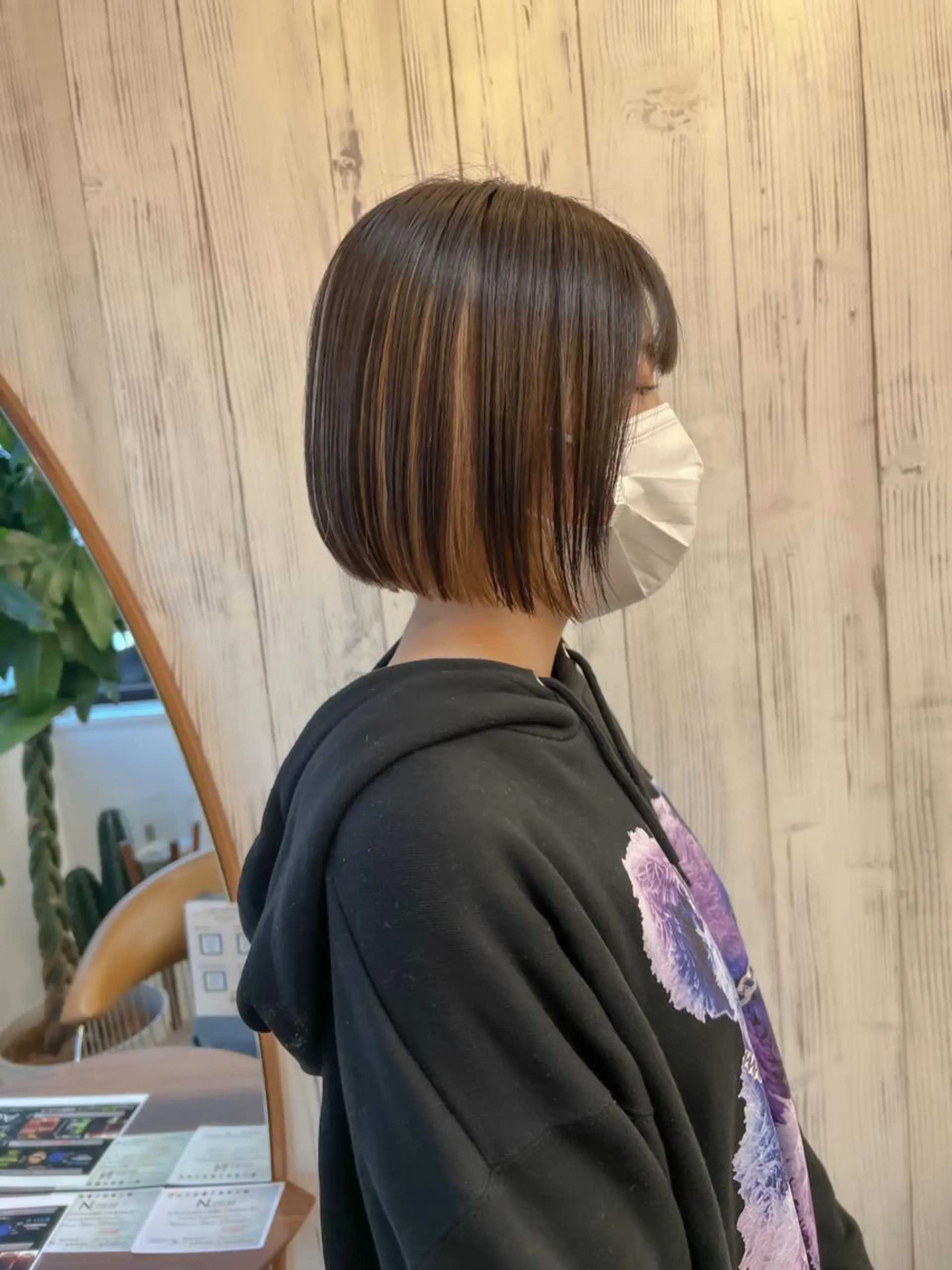 ショート カット ヘアカラー トリートメント ボブ/縮毛矯正 髪質改善/もえるのヘアスタイル