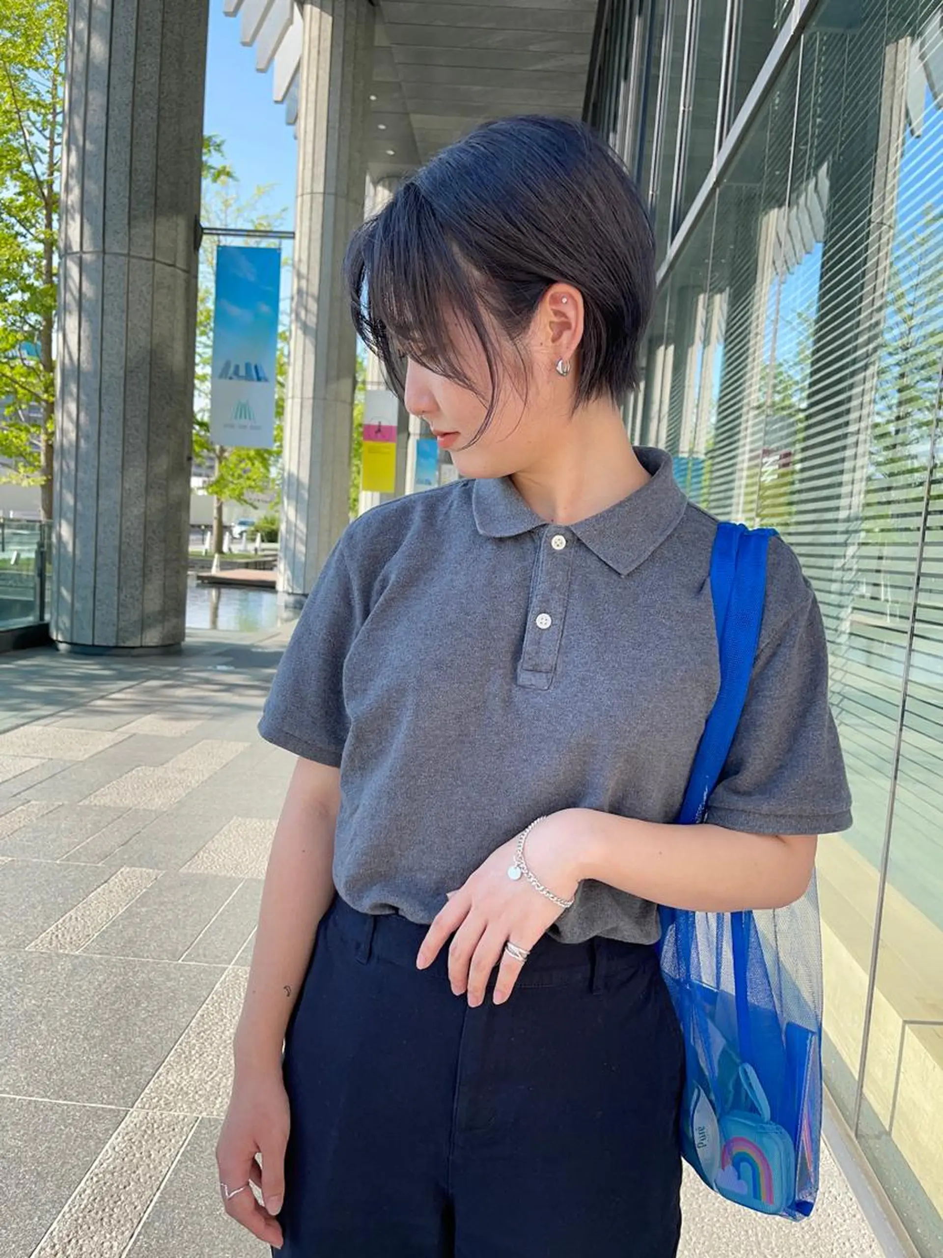 ショート ヘアカラー ace share salon 梅田所属・福山 晴香のヘアスタイル