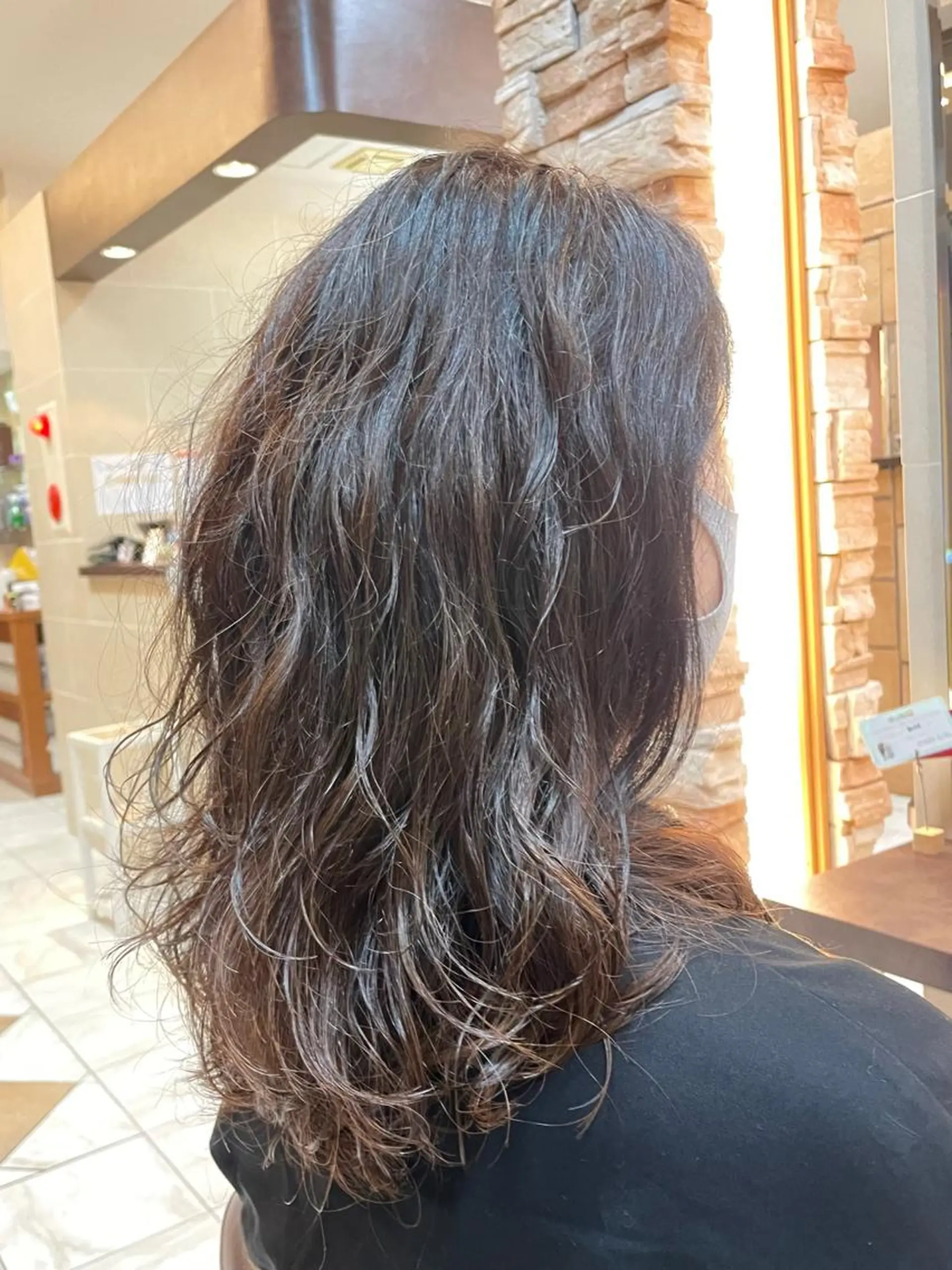 ロング カット パーマ 新籾 尚哉のヘアスタイル