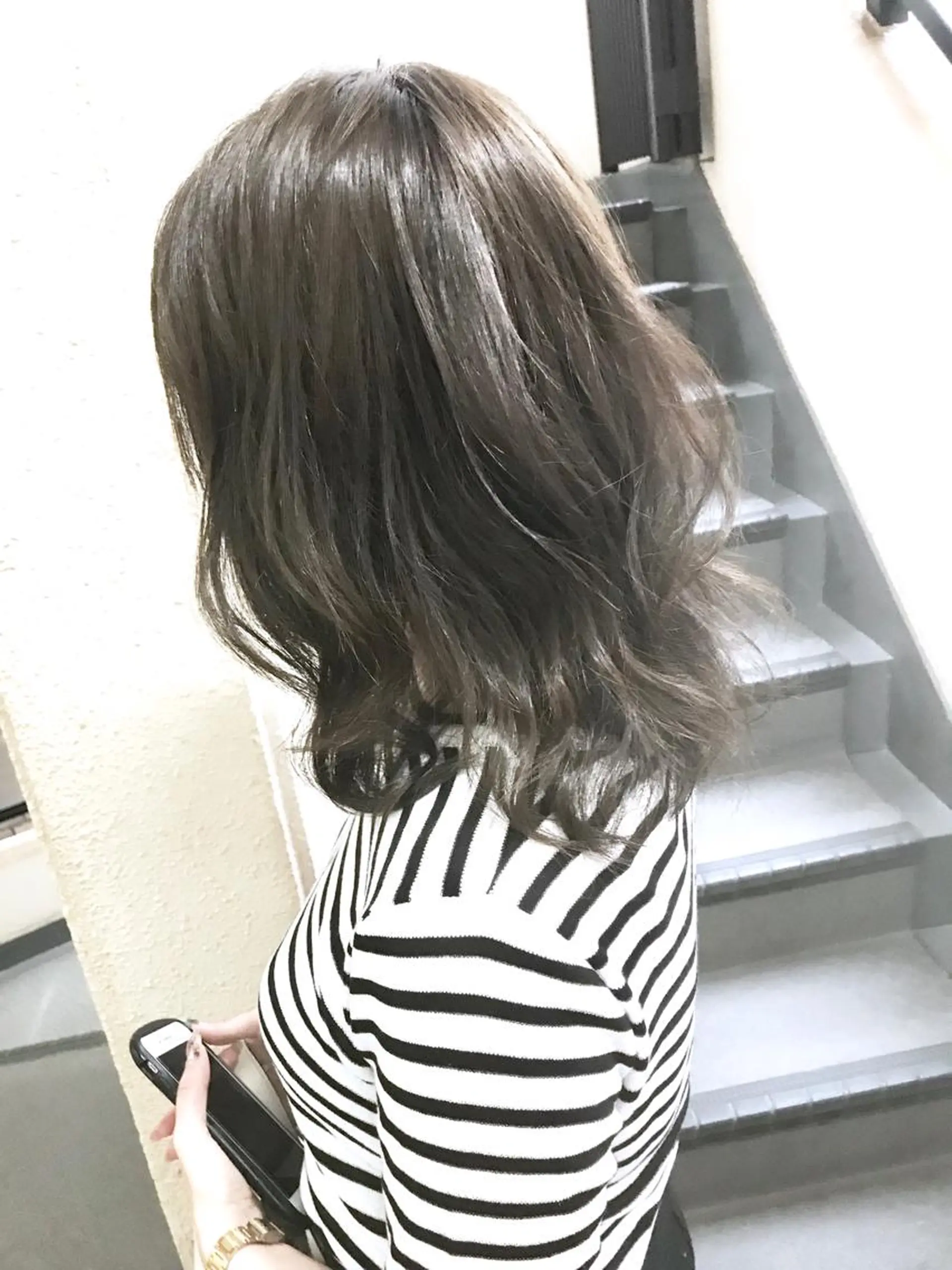 ミディアム カラー グレージュ カット ヘアカラー トリートメント 💎髪質改善💎 デザイナーshinのヘアスタイル