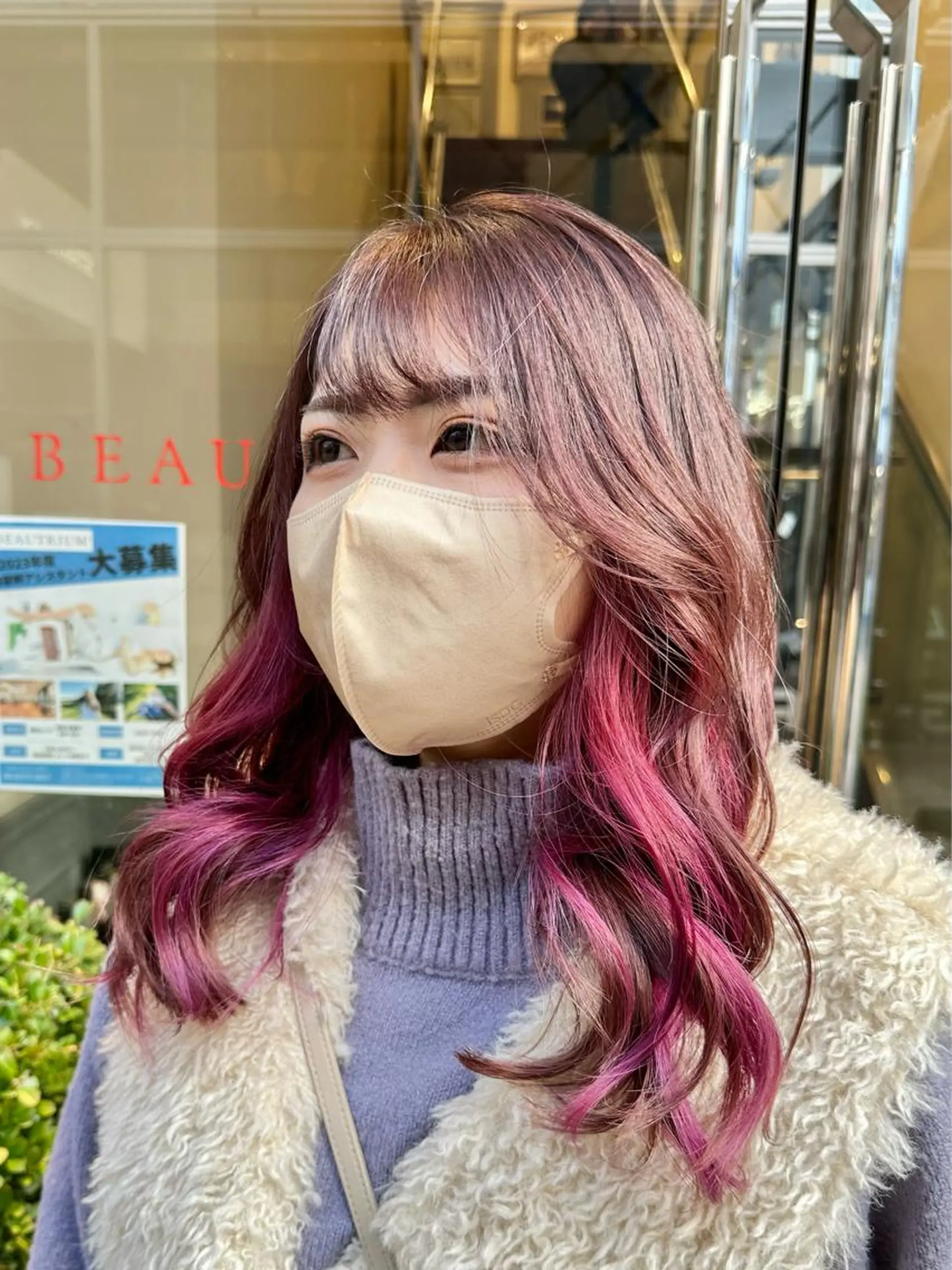 セミロング レイヤー/グレージュ メンズパーマのヘアスタイル