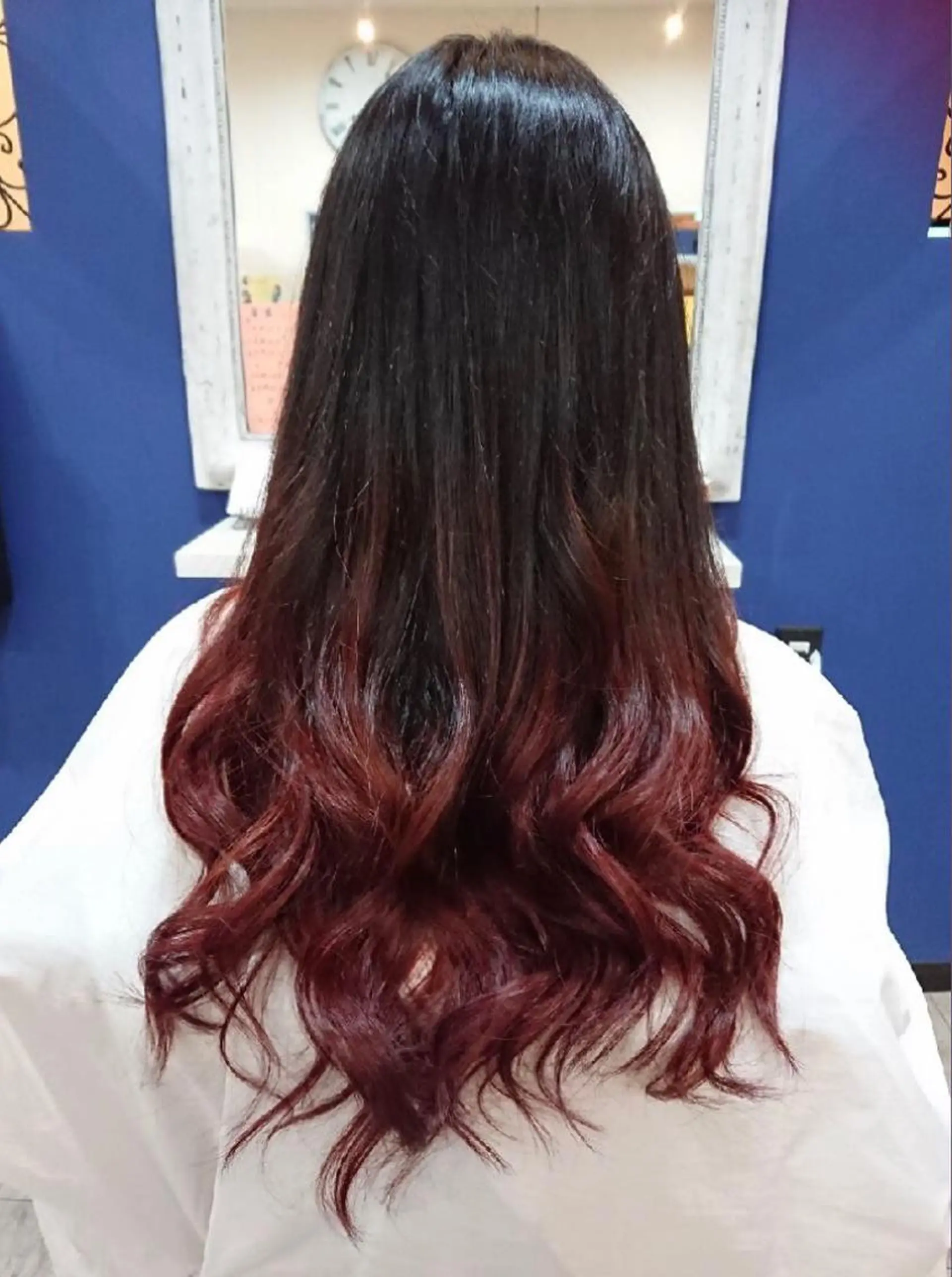 ロング カラー グラデーションカラー ピンクカラー ピンクパープル パープルカラー 【AMANEQ】 yuka🦋のヘアスタイル