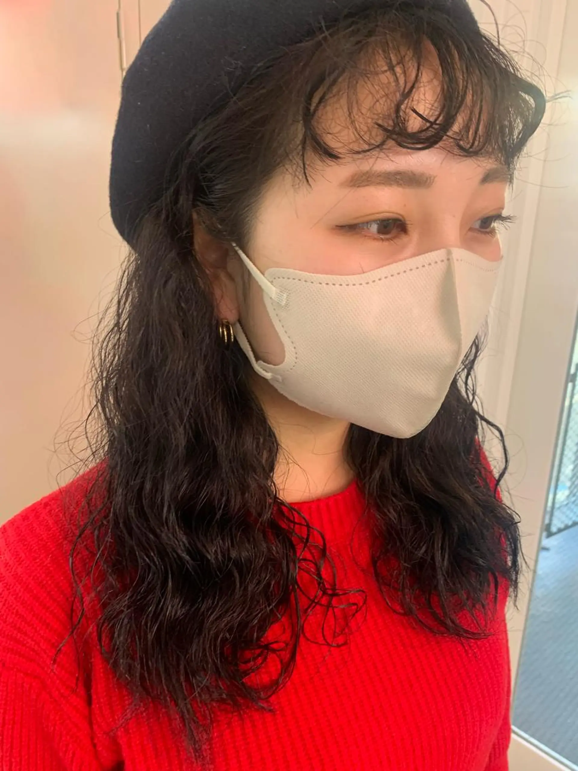 ロング カラー パーマ ヘアアレンジ カット パーマ 🧨ブリーチー×ボブ レイヤー💎じゅえるのヘアスタイル