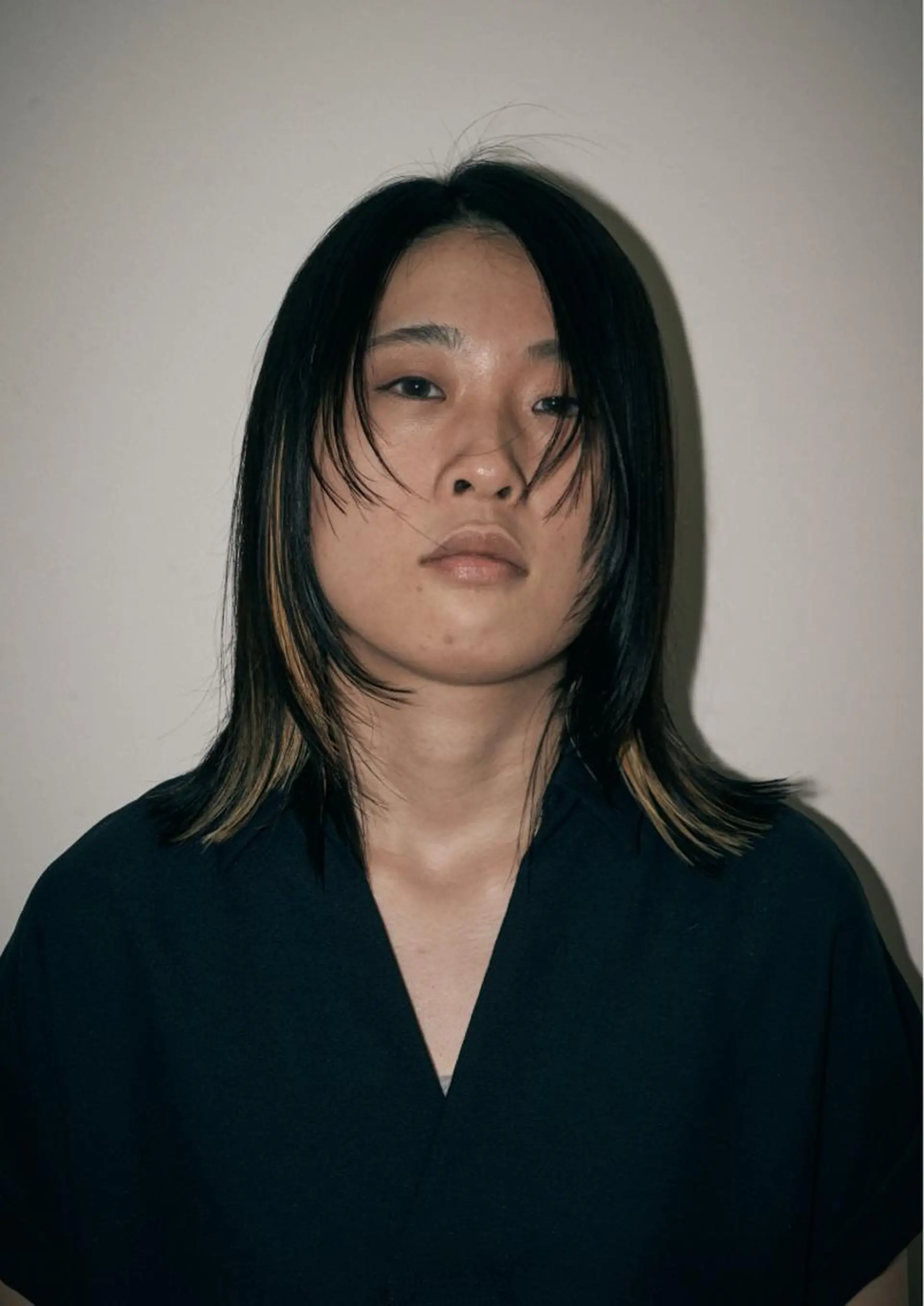 ミディアム ヘアカラー 栗栖 颯のヘアスタイル