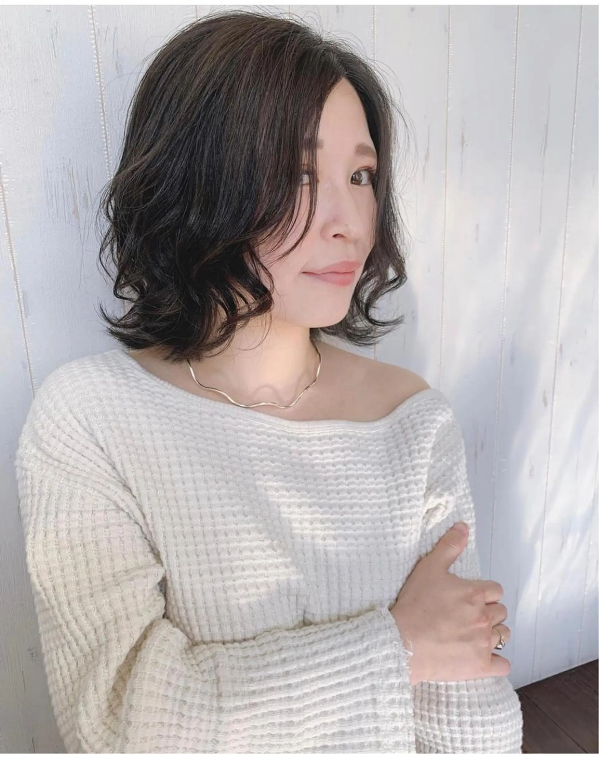 ミディアム カラー Sakairi Yunaのヘアスタイル