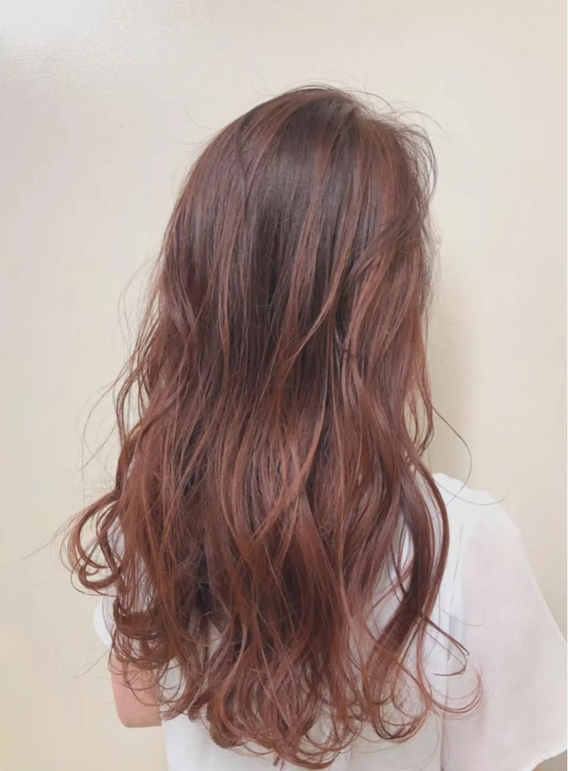 ロング カラー ヘアアレンジ フェザーパーマ/ ダブルカラー/藤田のヘアスタイル