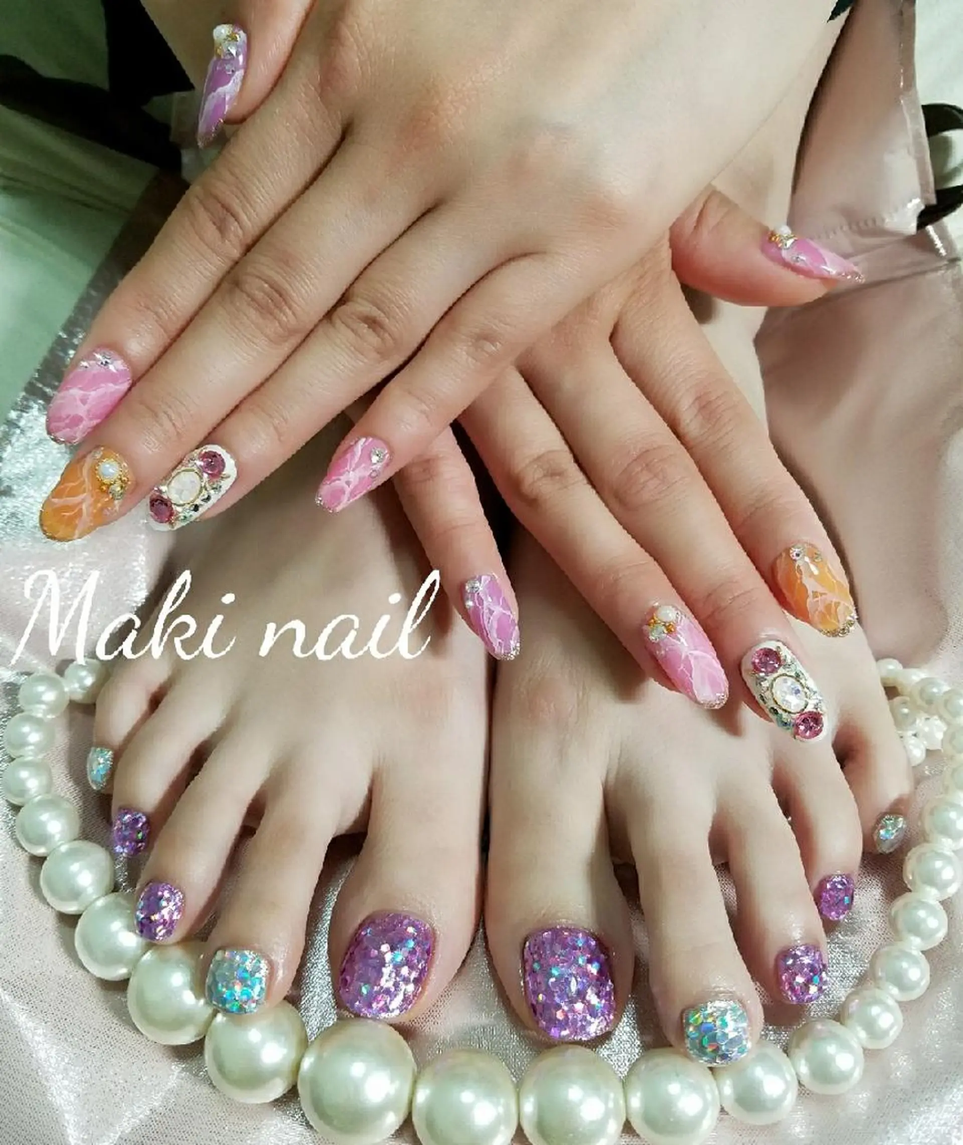 ネイル ショート フットネイル   MAKI NAILのネイルデザイン