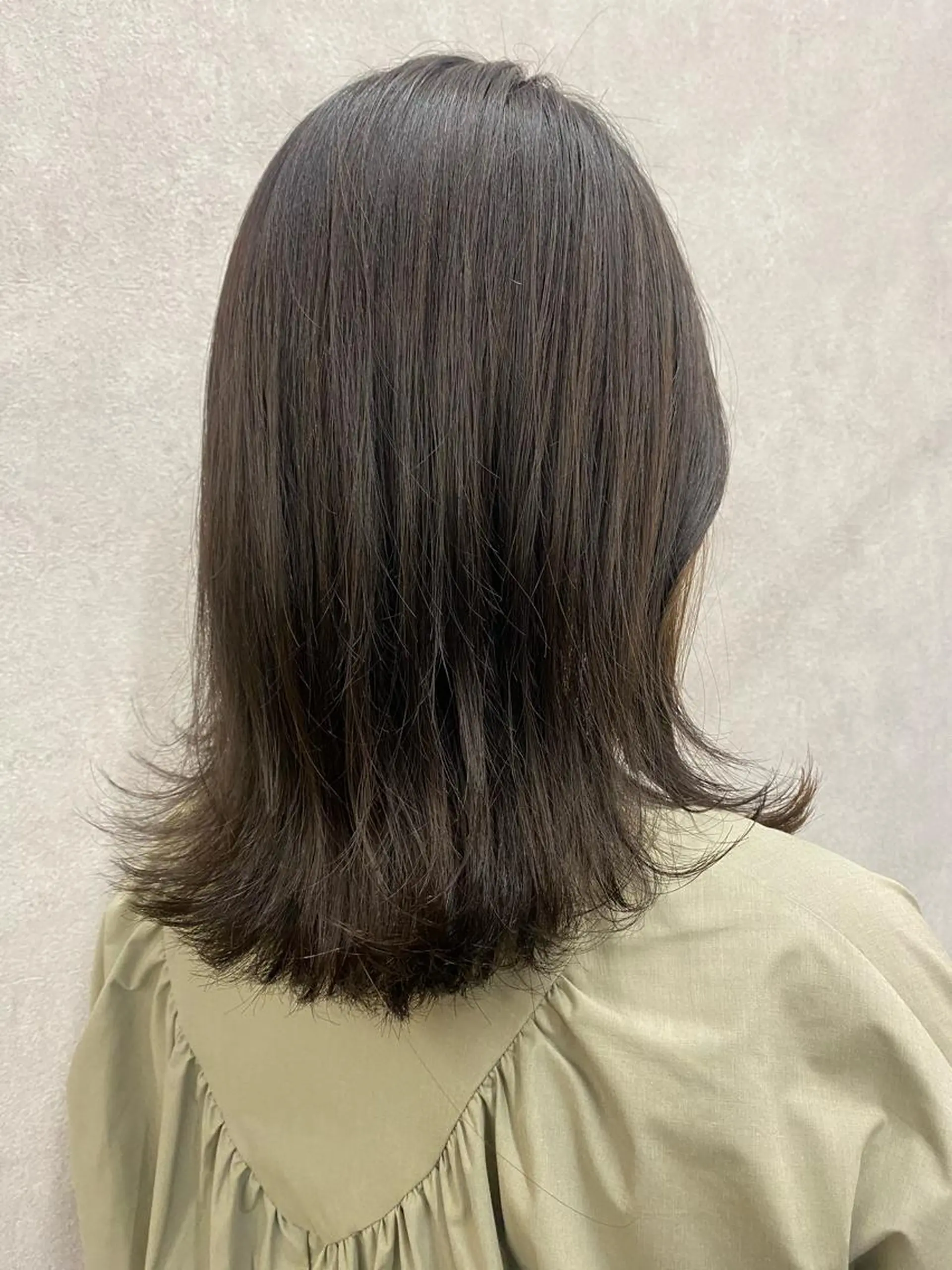ミディアム カラー ヘアアレンジ くびれヘア カット ヘアカラー トリートメント Kawaguchi Arisaのヘアスタイル