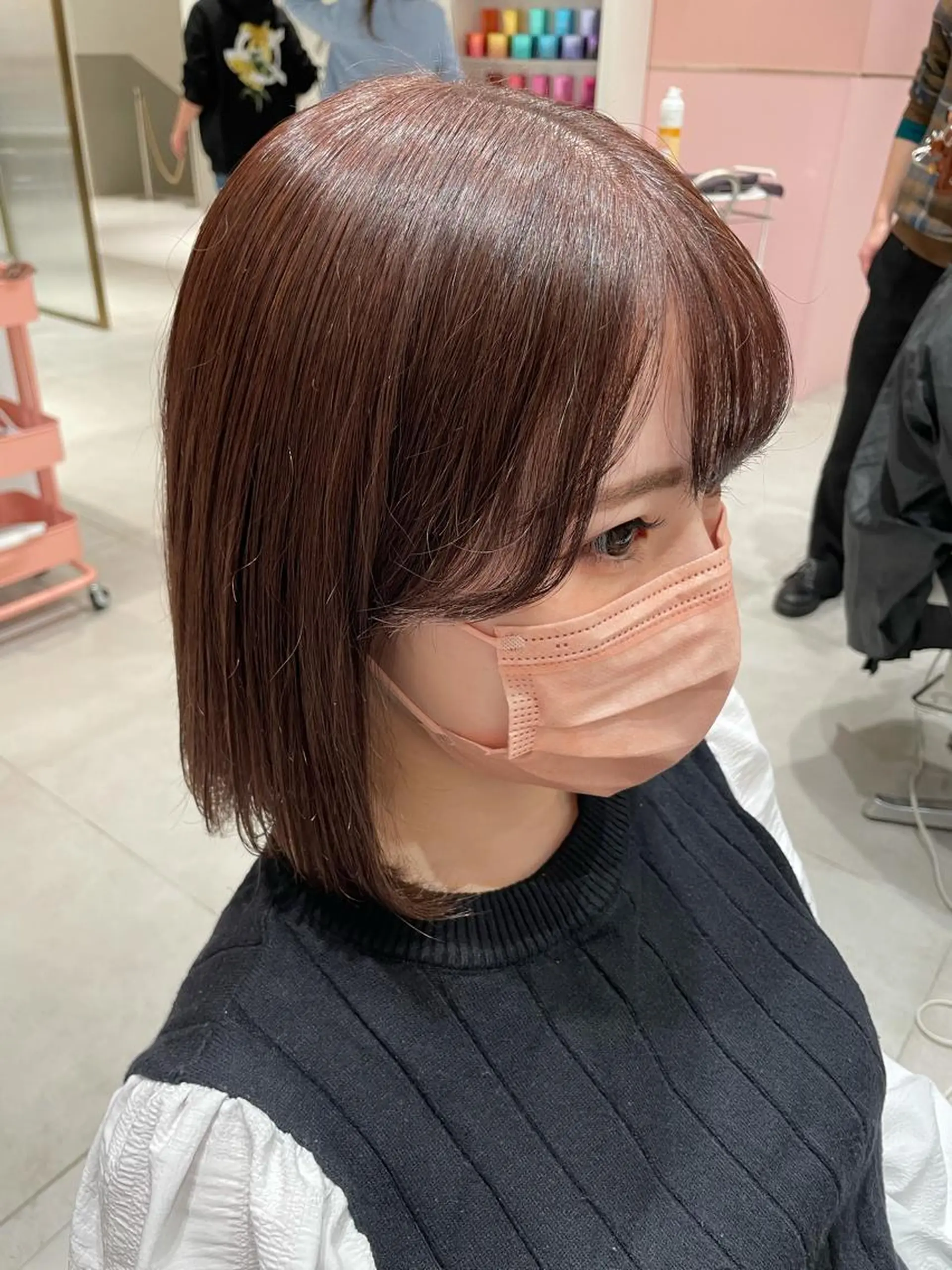 カラー レイヤーカット/透明 感カラー🐬永井瑠栞のヘアスタイル