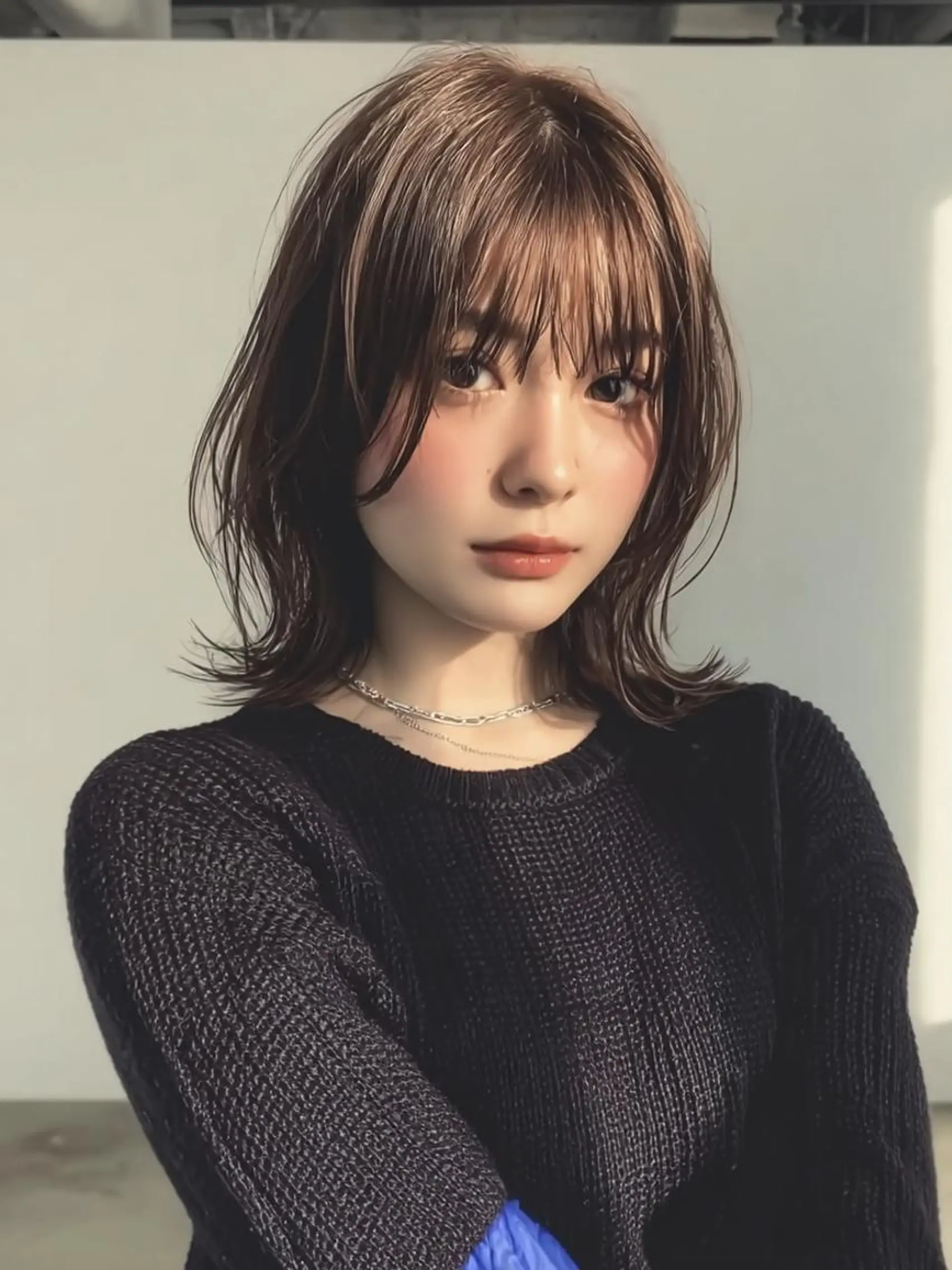 ミディアム ヘアカラー ❄️透明感カラー❄️ メンズ✂️TOWAのヘアスタイル