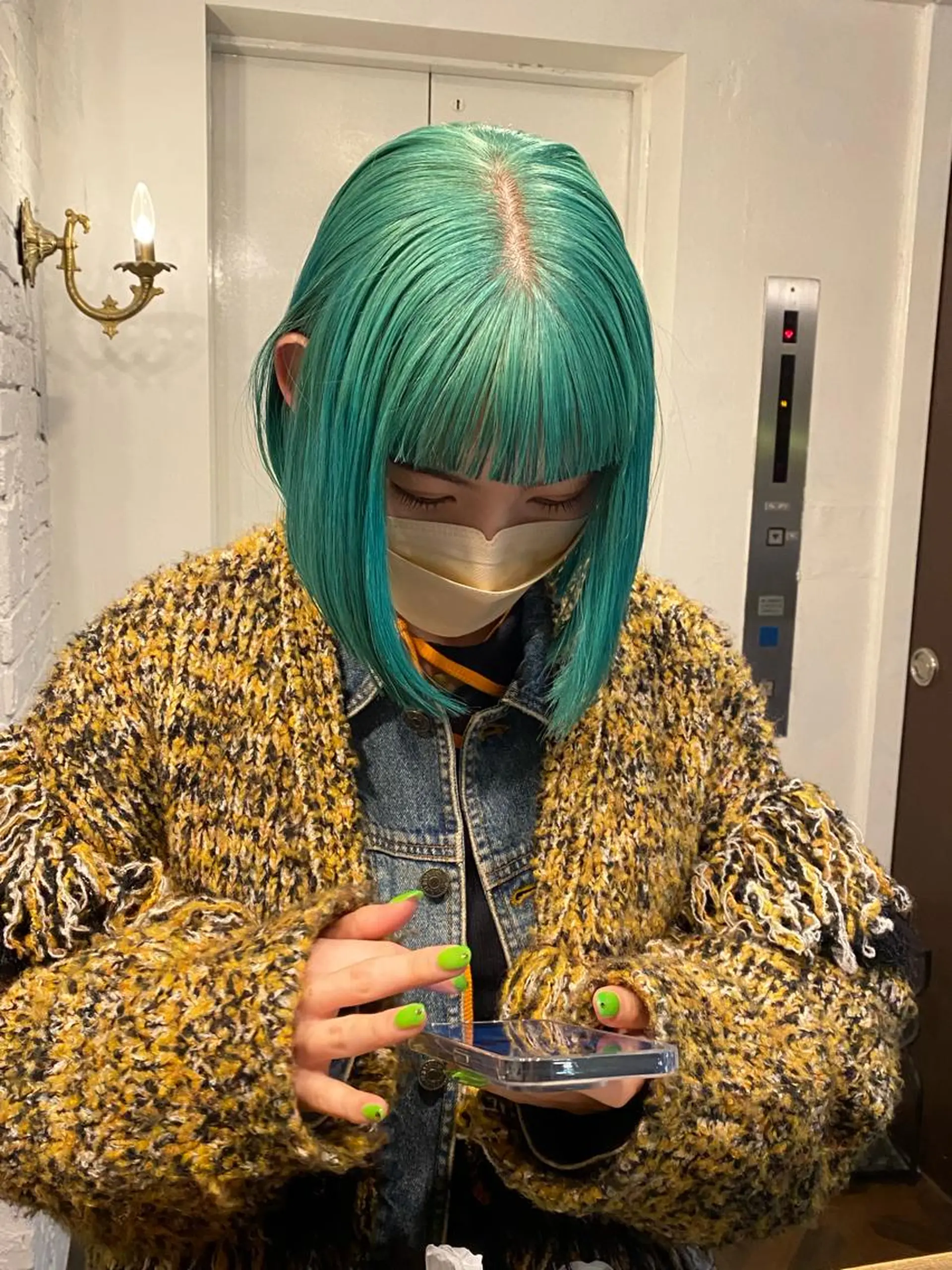 ミディアム カラー ヘアアレンジ カット ヘアカラー トリートメント レイヤーカット×髪質 改善🇰🇷シオリのヘアスタイル