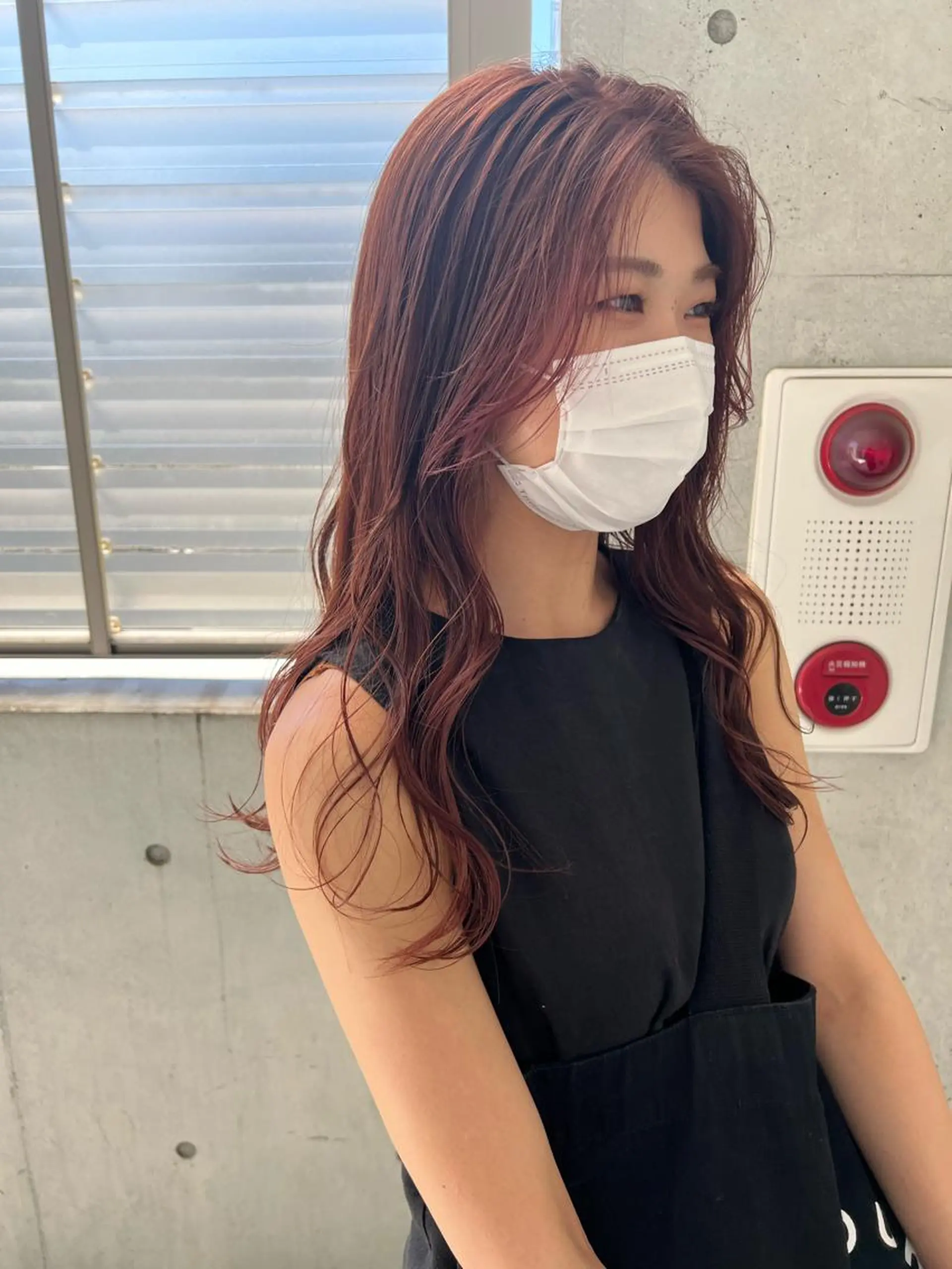 ロング カラー ヘアカラー トリートメント "小顔カット" Fuko.のヘアスタイル