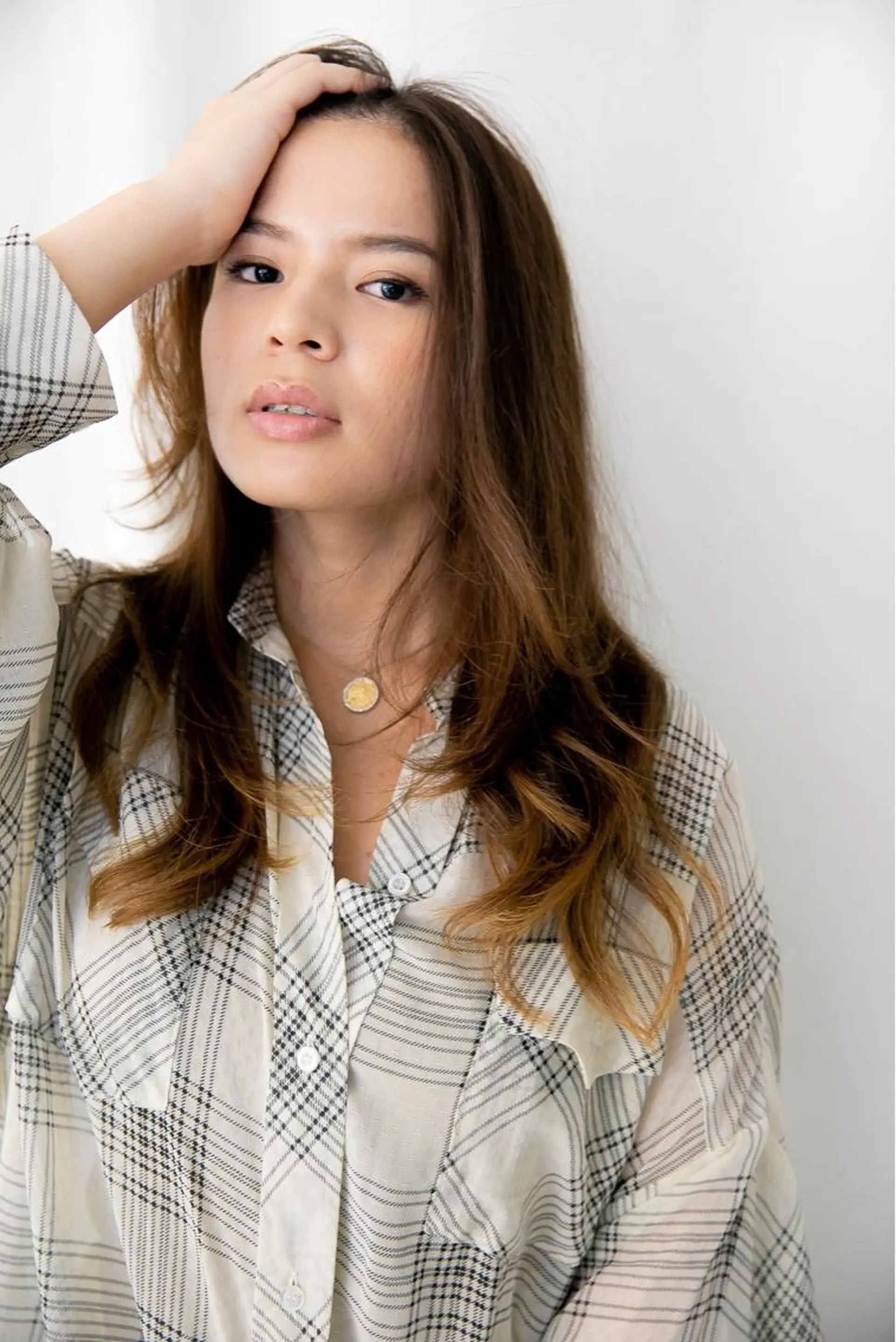 セミロング カラー パーマ ヘアアレンジ マツエク・マツパ 透明感カラー ハイライトカラー ハイライト 髪質改善 小顔カット Endearing 銀座/レイヤーカットのヘアスタイル