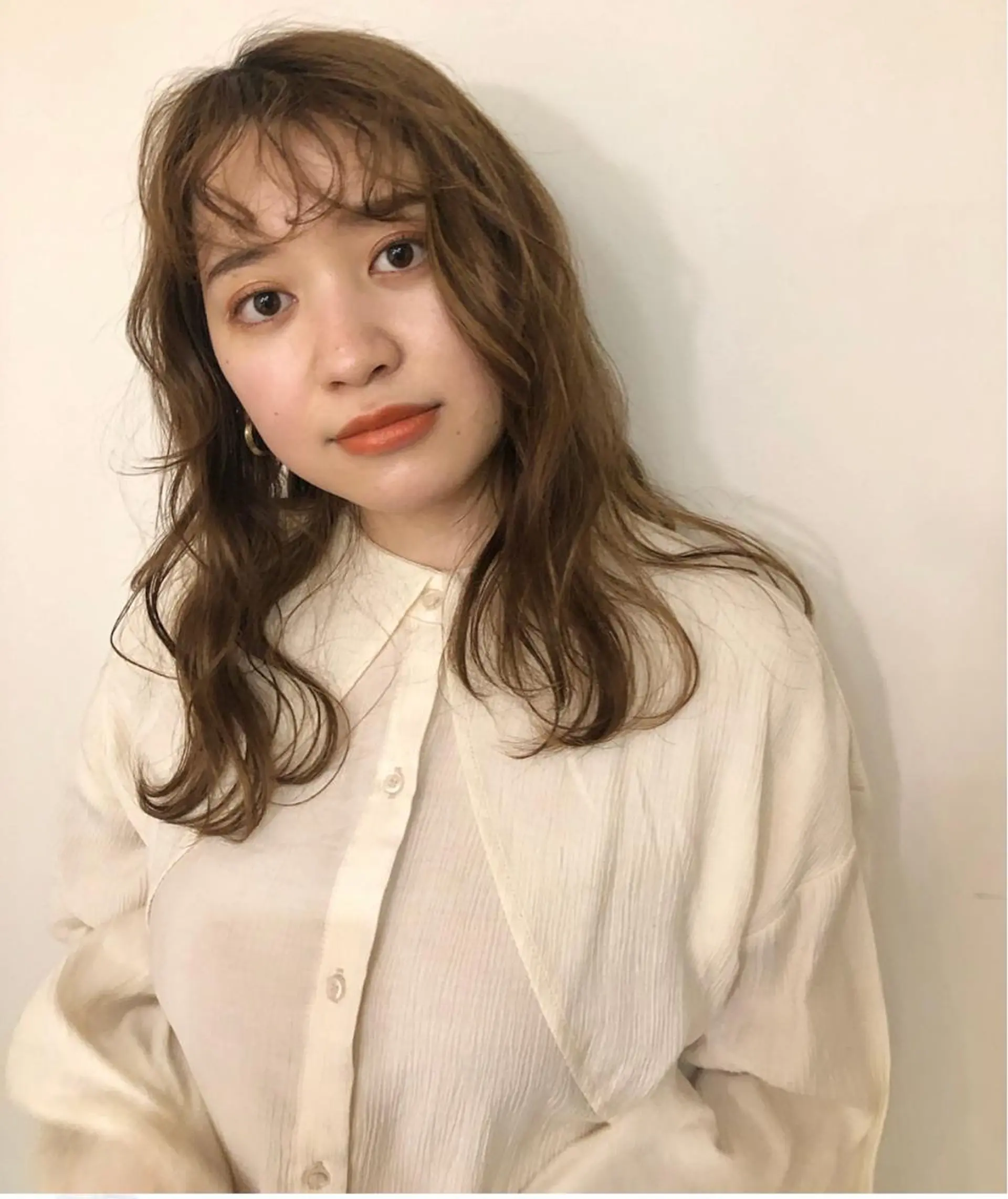 セミロング カラー パーマ ボブレイヤー/ カラー診断/Amiのヘアスタイル