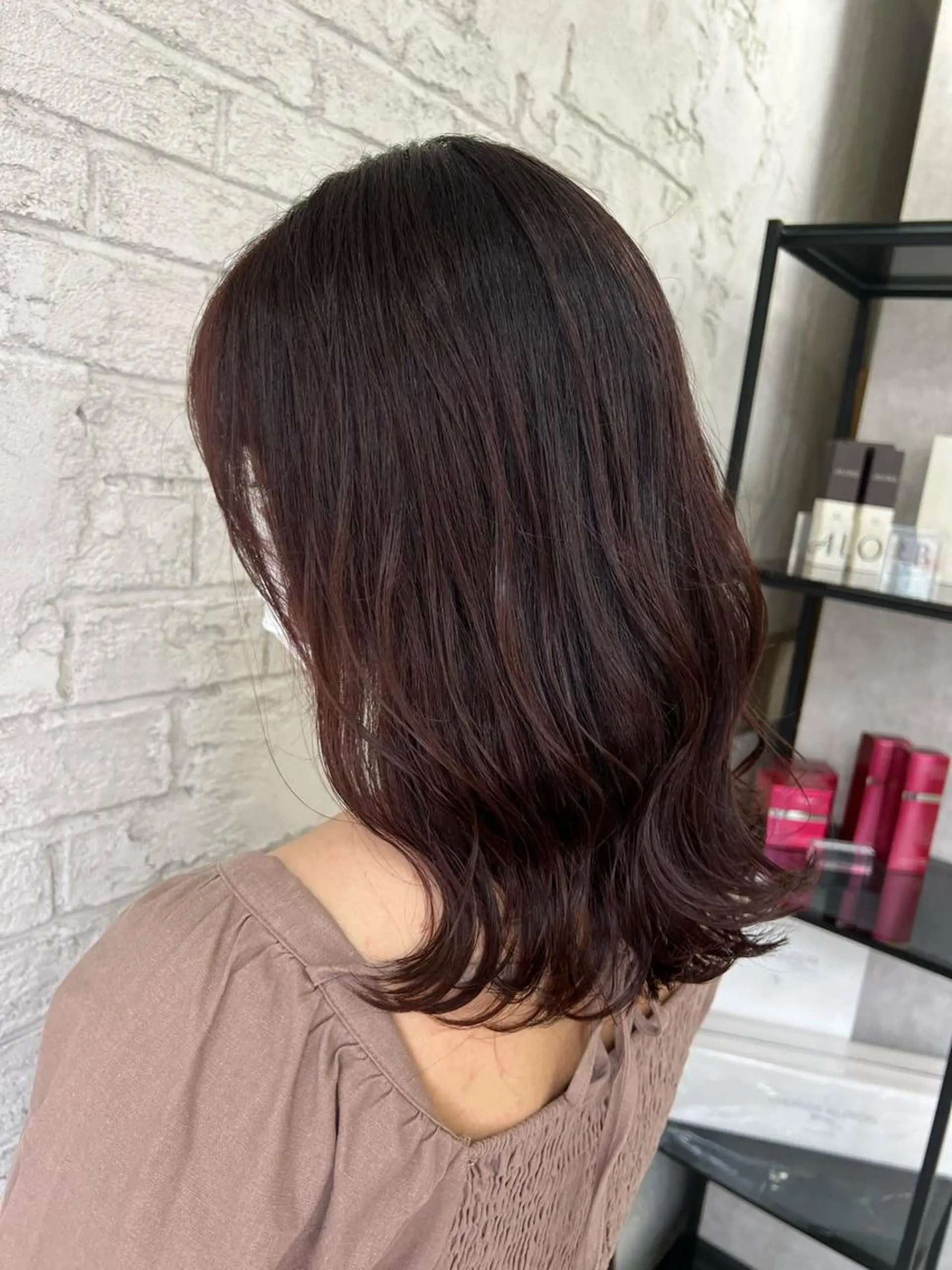 セミロング カラー エクステ＆艶カラー 🎀YURINA🎀のヘアスタイル