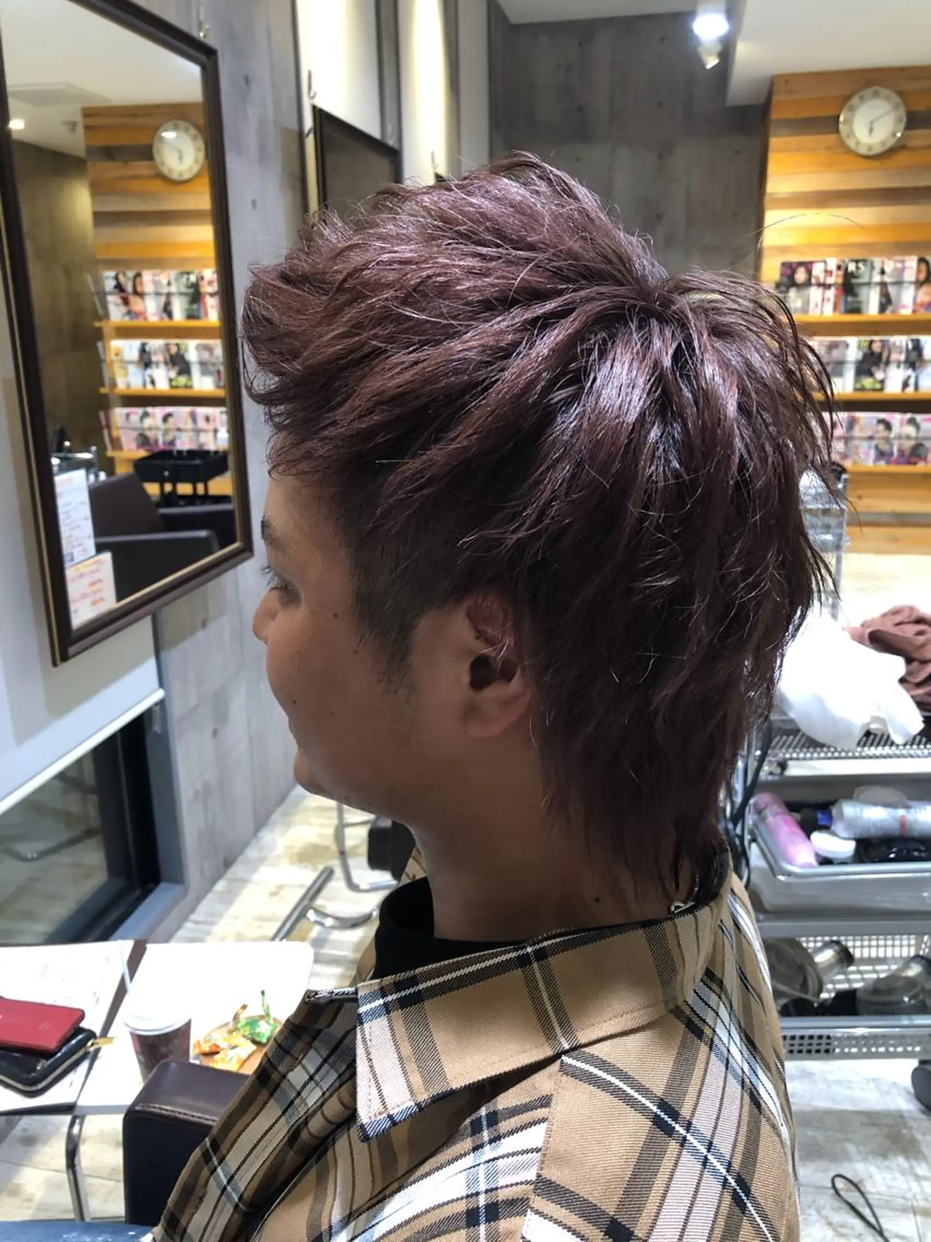 ショート カラー パーマ ヘアアレンジ メンズ キッズ ネイル マツエク・マツパ メンズネイル ヘアカラー トリートメント EnBlesS西宮 マンツーマン神道有基のヘアスタイル