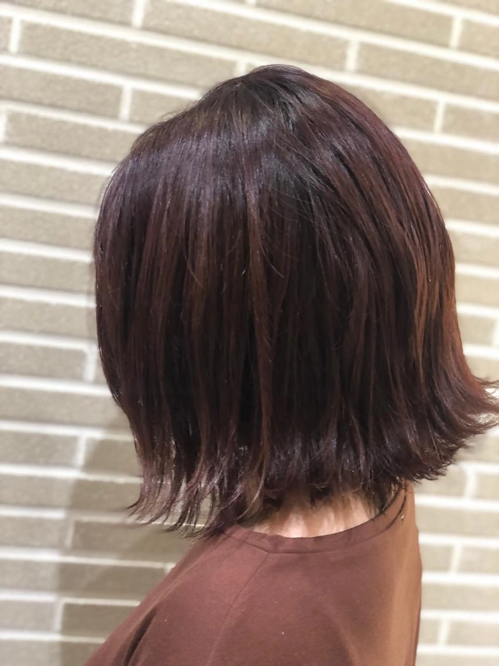 ミディアム カラー カット ヘアカラー トリートメント 山北 咲子のヘアスタイル