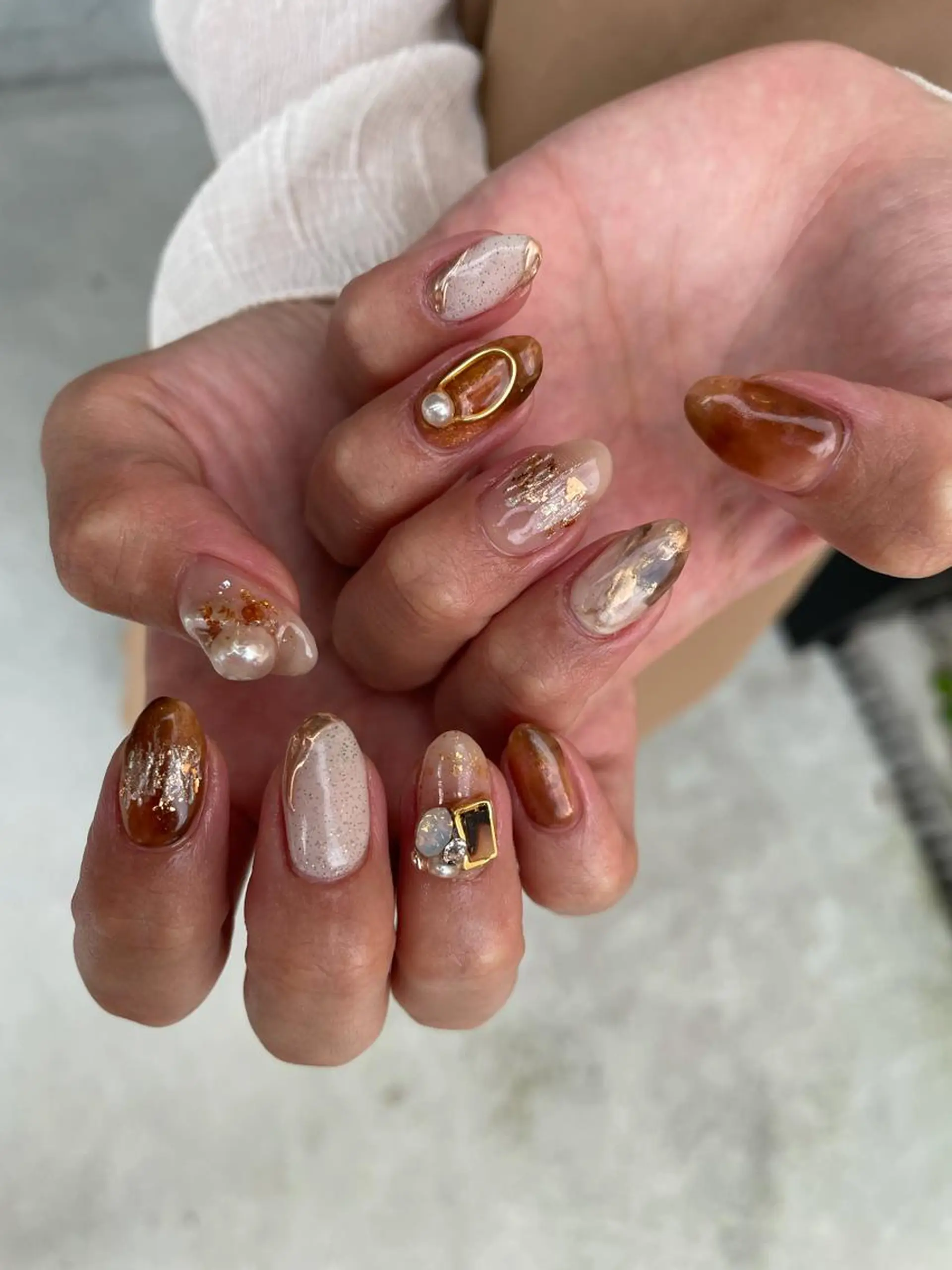 ロング カラー ヘアアレンジ キッズ ネイル マツエク・マツパ 福田 加奈のネイルデザイン