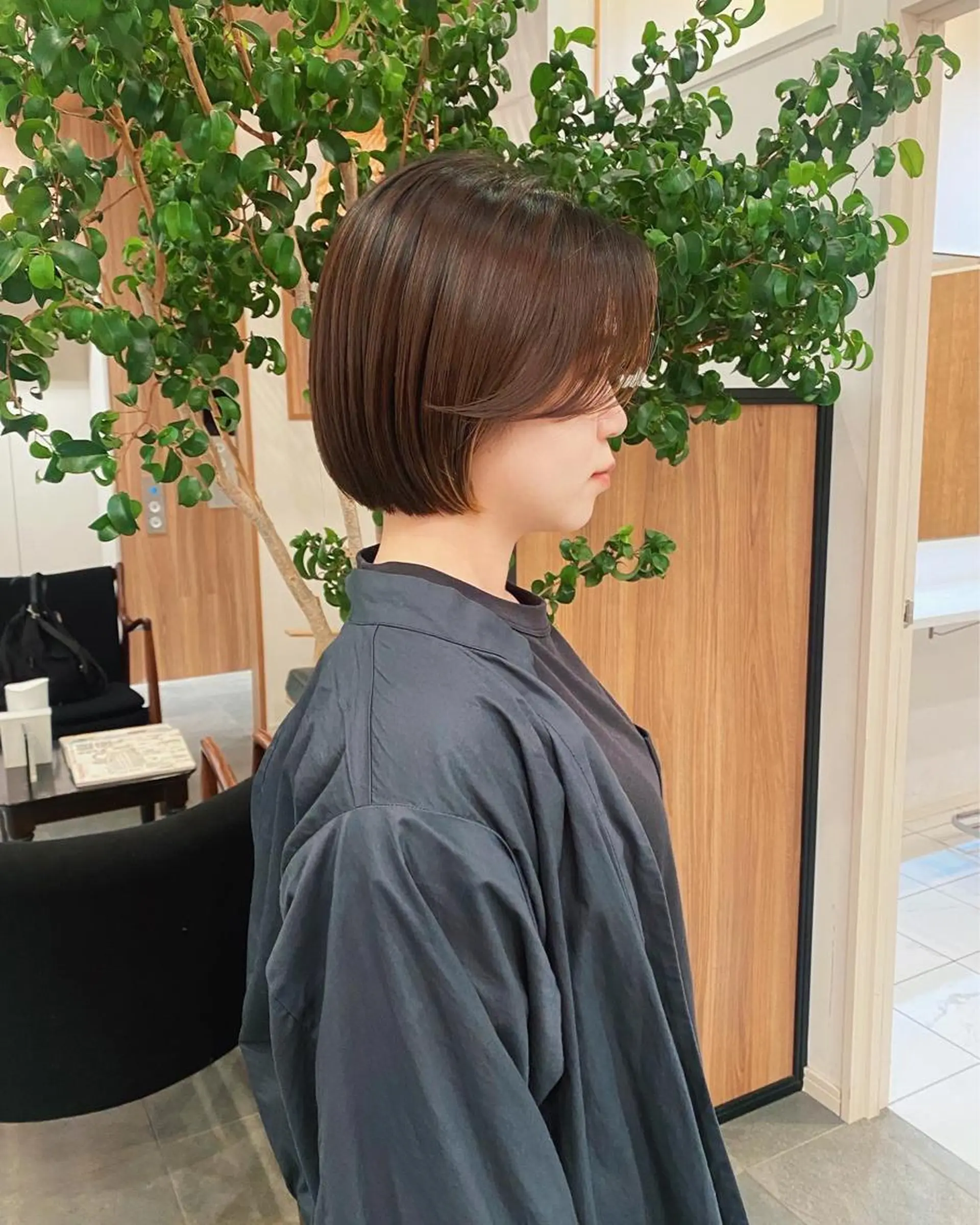 ショート カラー パーマ 伸ばしかけ ショートヘア 🍃服部 雅哉🍃銀座◎のヘアスタイル