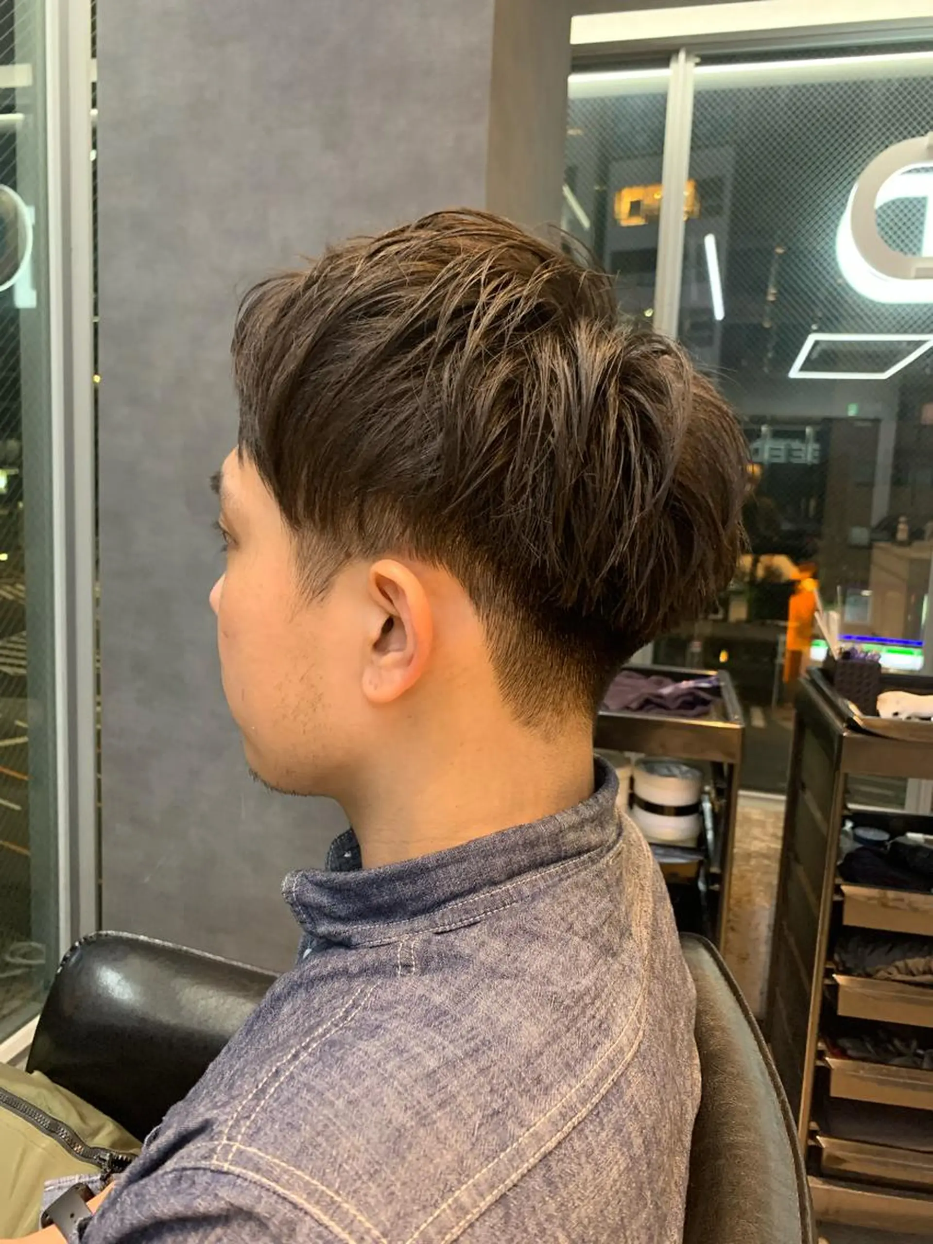 ショート メンズ 毛流れが作れる 縮毛矯正/渡部純生のヘアスタイル