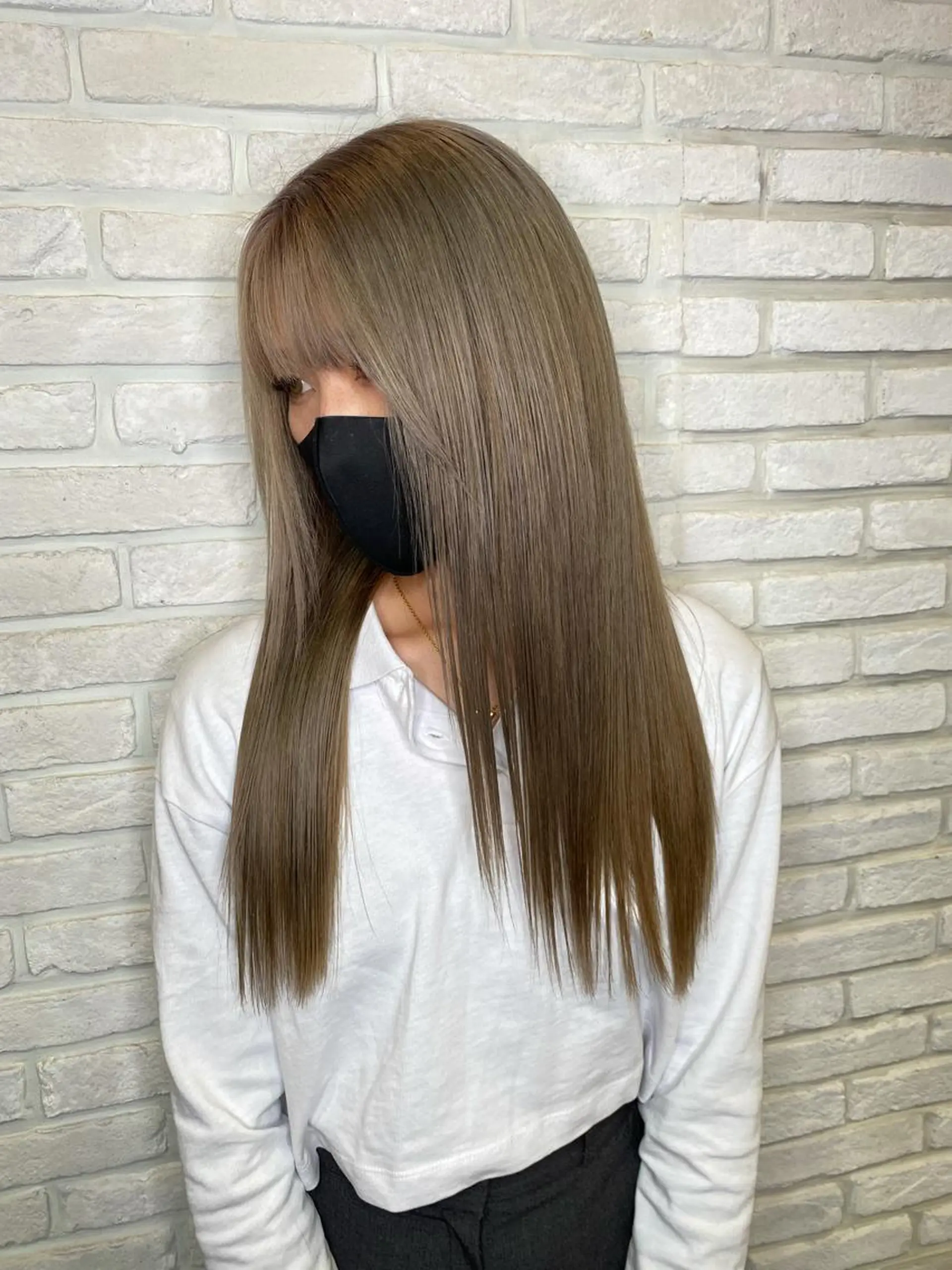 ロング カラー 透明感カラー いち かのヘアスタイル