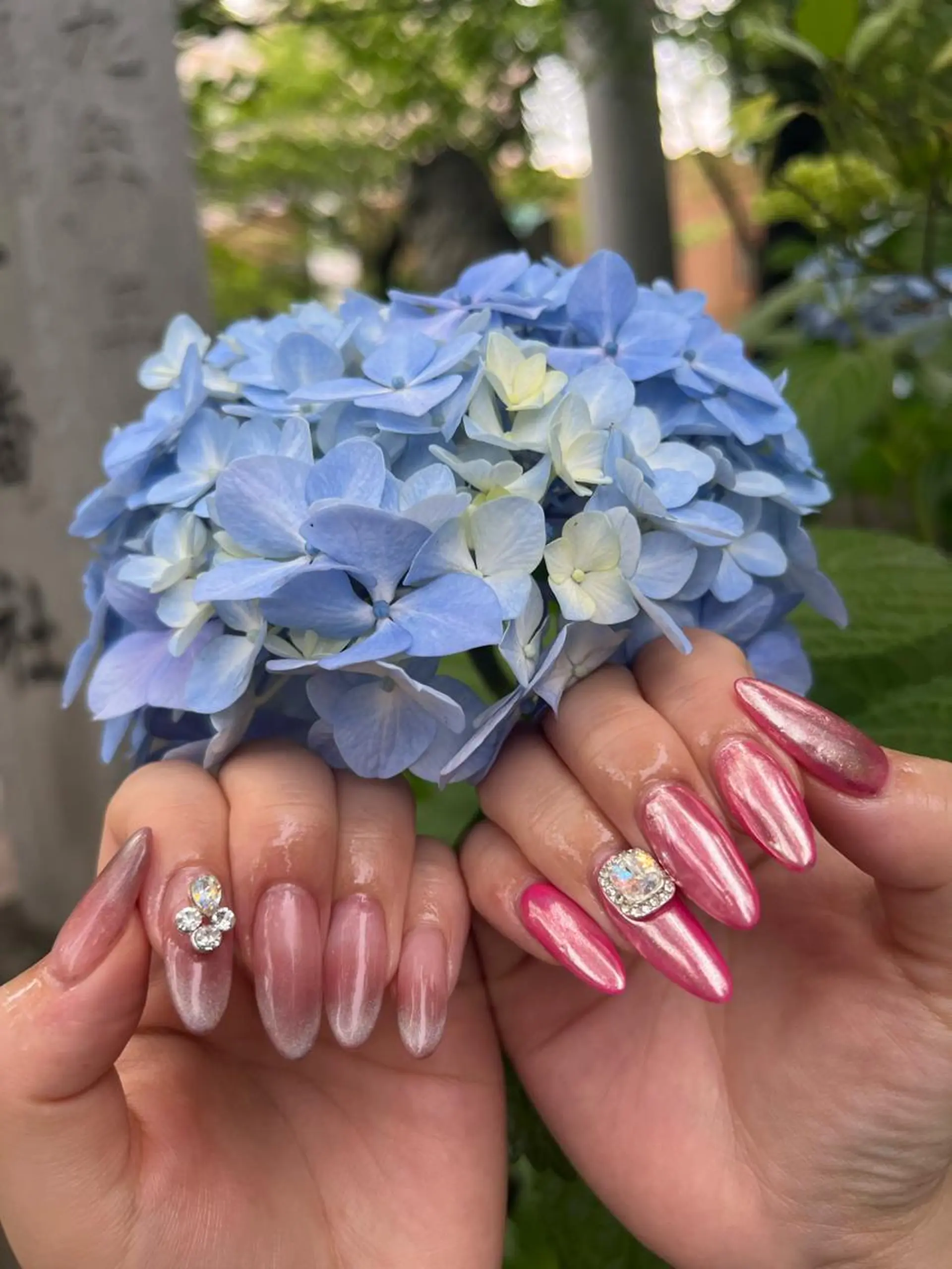 ネイル フレンチネイル マグネットネイル マグネットフレンチ ミラーネイル ハンドネイル ハンドケア Nail salon SEICAのネイルデザイン