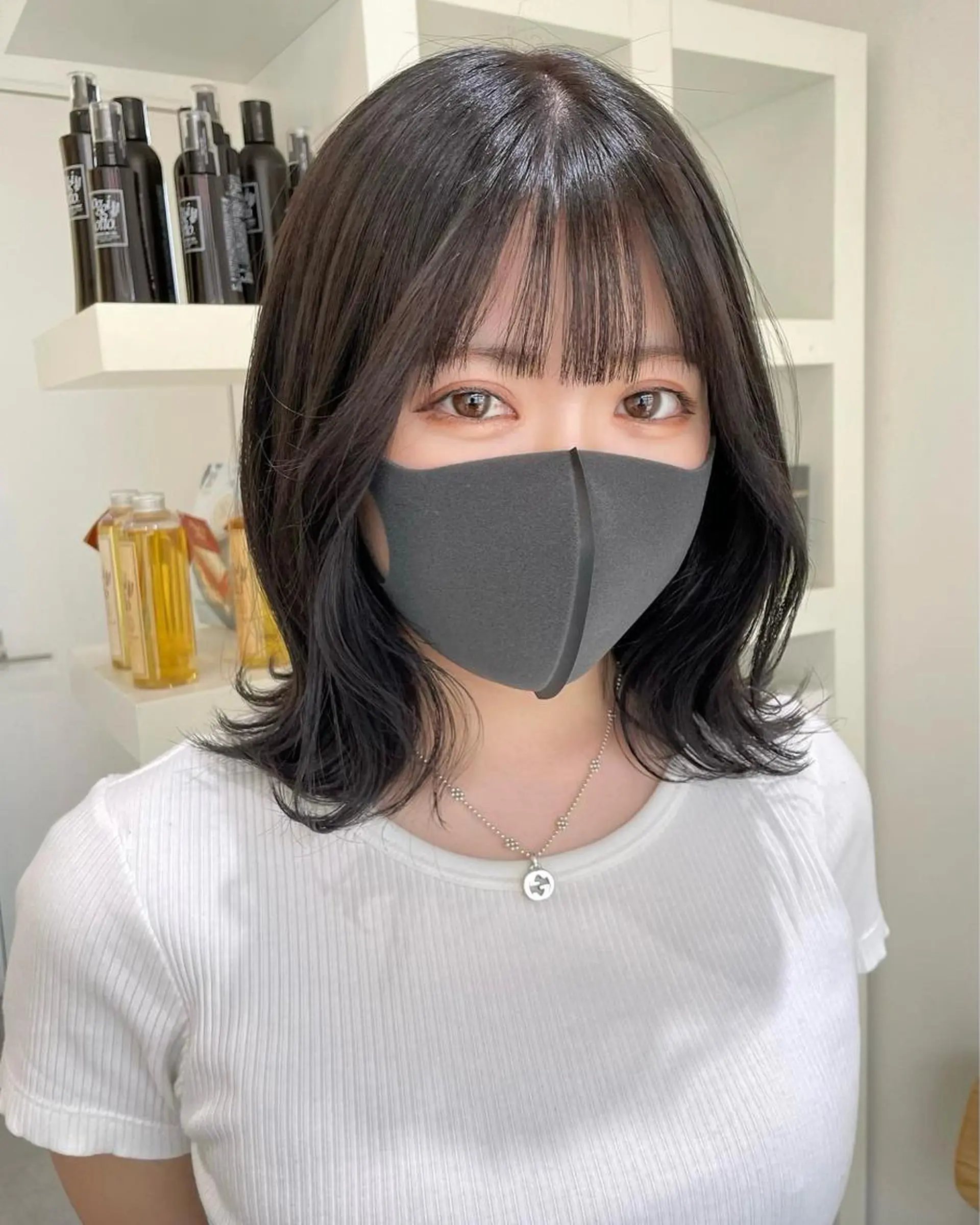 ミディアム カラー mir MIYUのヘアスタイル