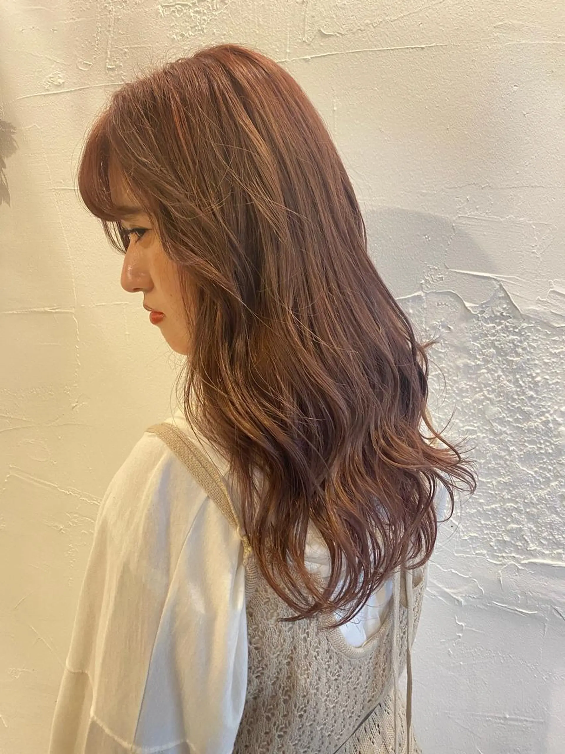 ロング レザーカット/ ミニボブ/しおりのヘアスタイル