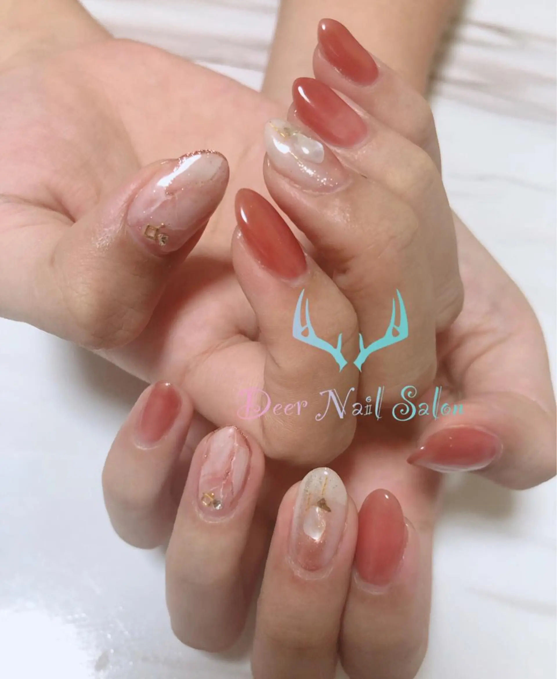 ネイル ハンドネイル ハンドケア Peachy 🍑のネイルデザイン