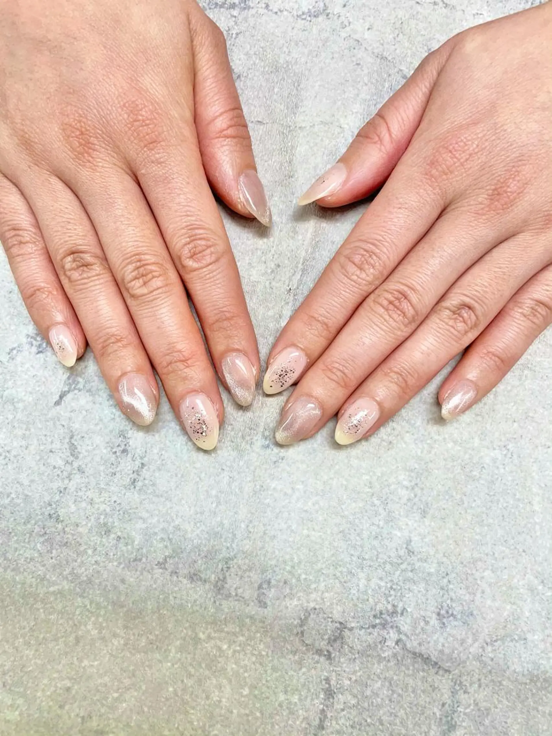 ネイル マグネットネイル ワンカラーネイル 春ネイル FASTNAIL PLUS 新宿店のネイルデザイン