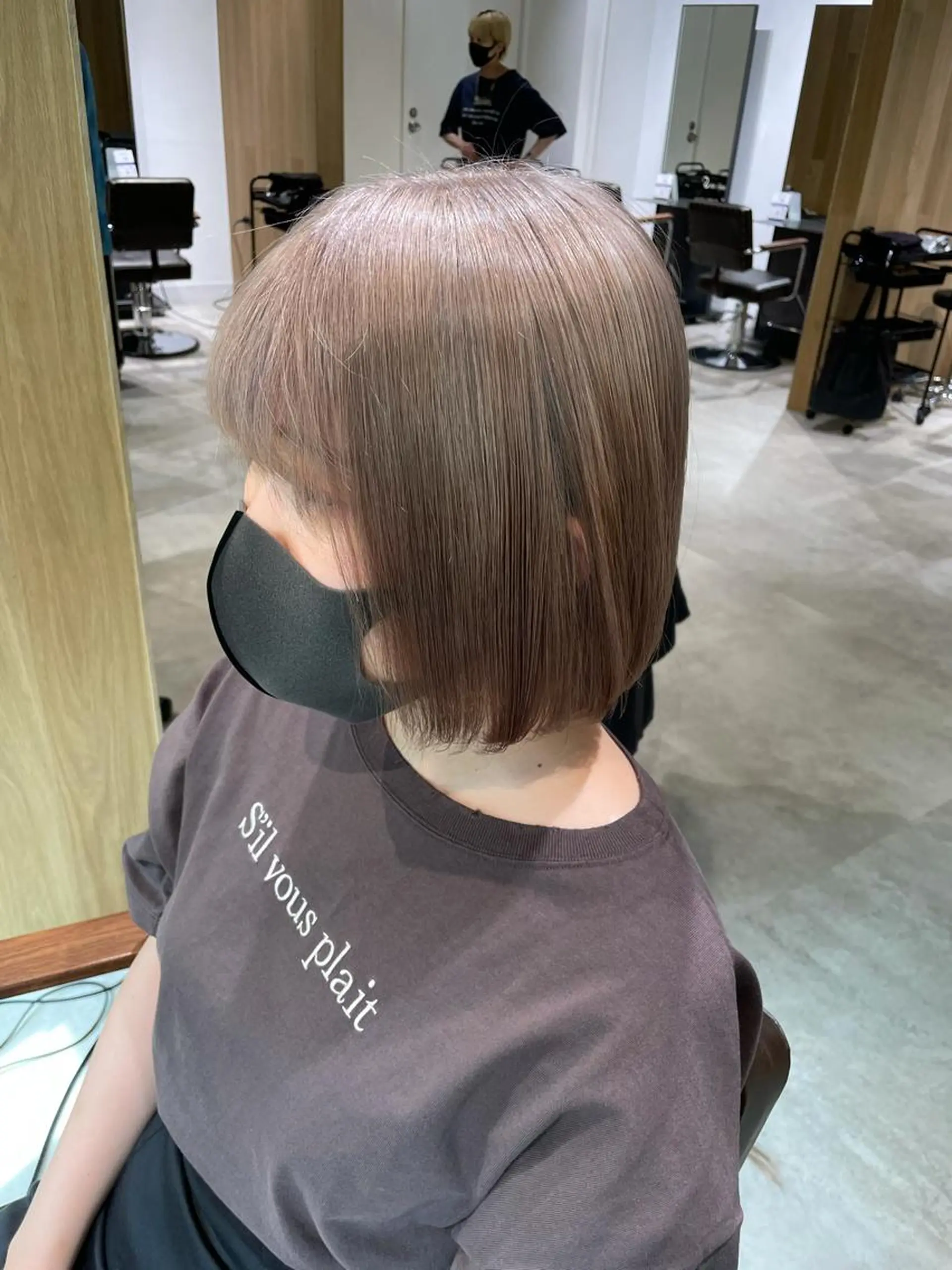 ミディアム カラー ヘアカラー トリートメント レイヤー/ハッシュ 渋谷/サッタのヘアスタイル